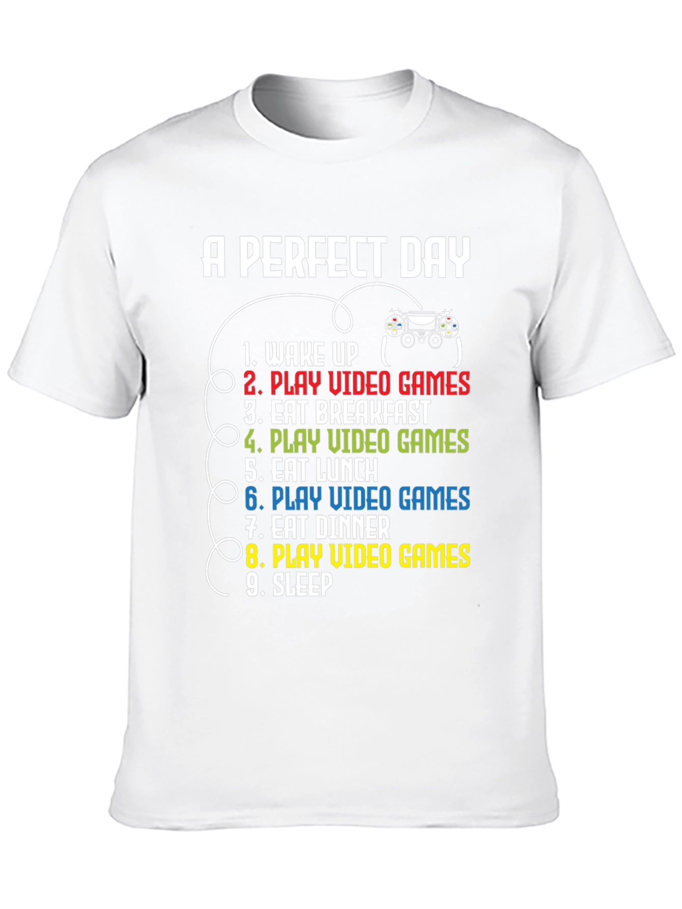 Gamer Perfect Day Black T-Shirt