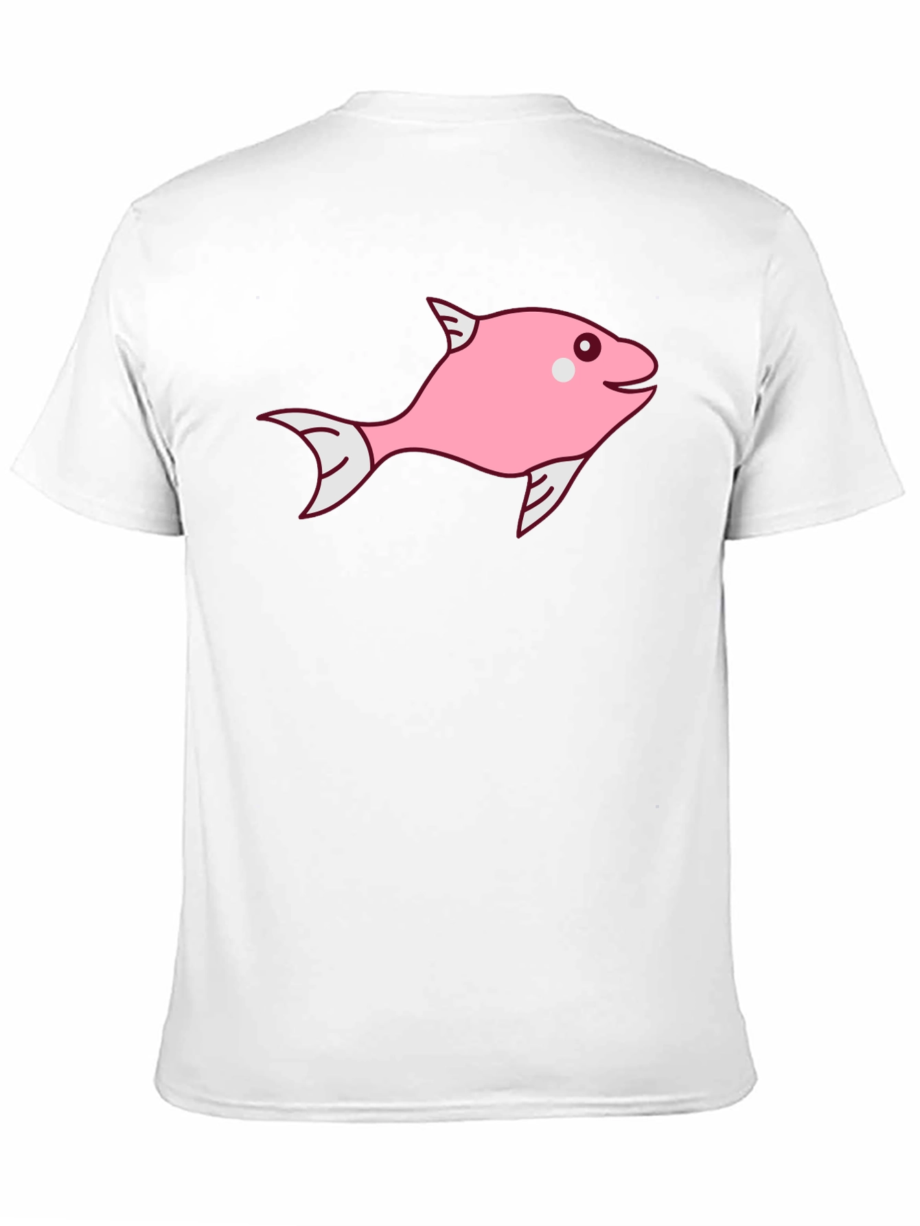 Pink Fish Graphic Tee - Black Cotton Blend