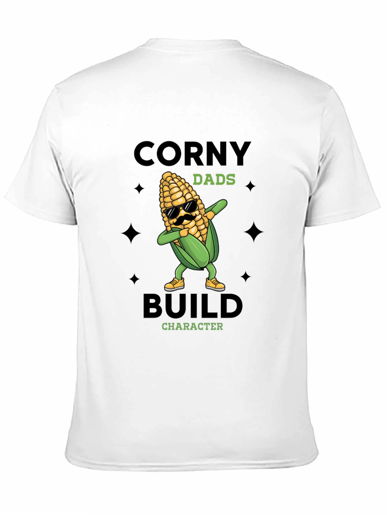 Corny Dads Build Character T-Shirt