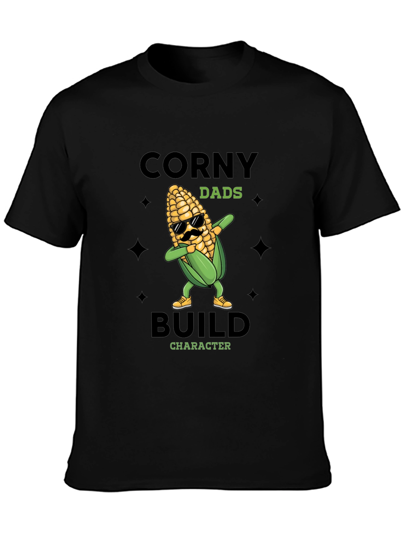Corny Dads Build Character T-Shirt