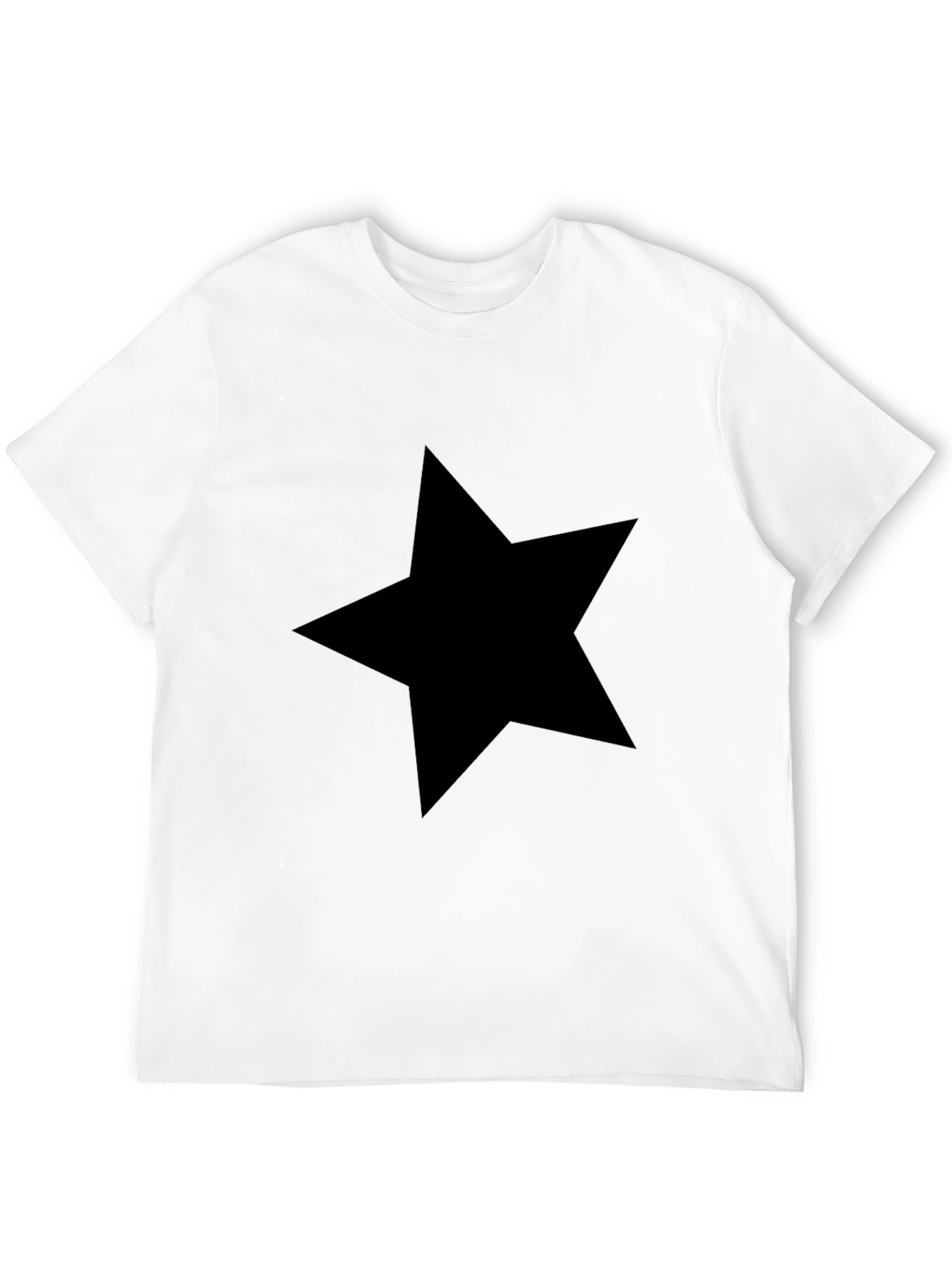 Black Star Graphic Tee - Stylish Comfort