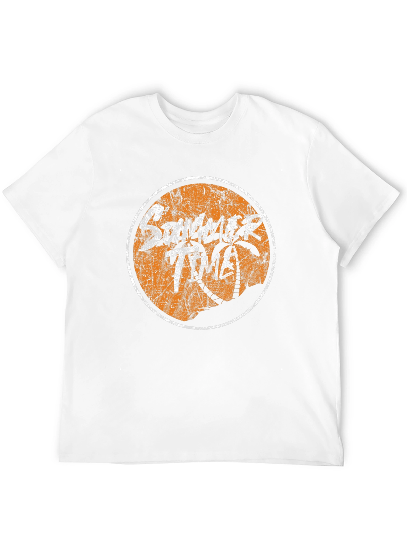 Summer Time Graphic Tee - Black Cotton T-Shirt