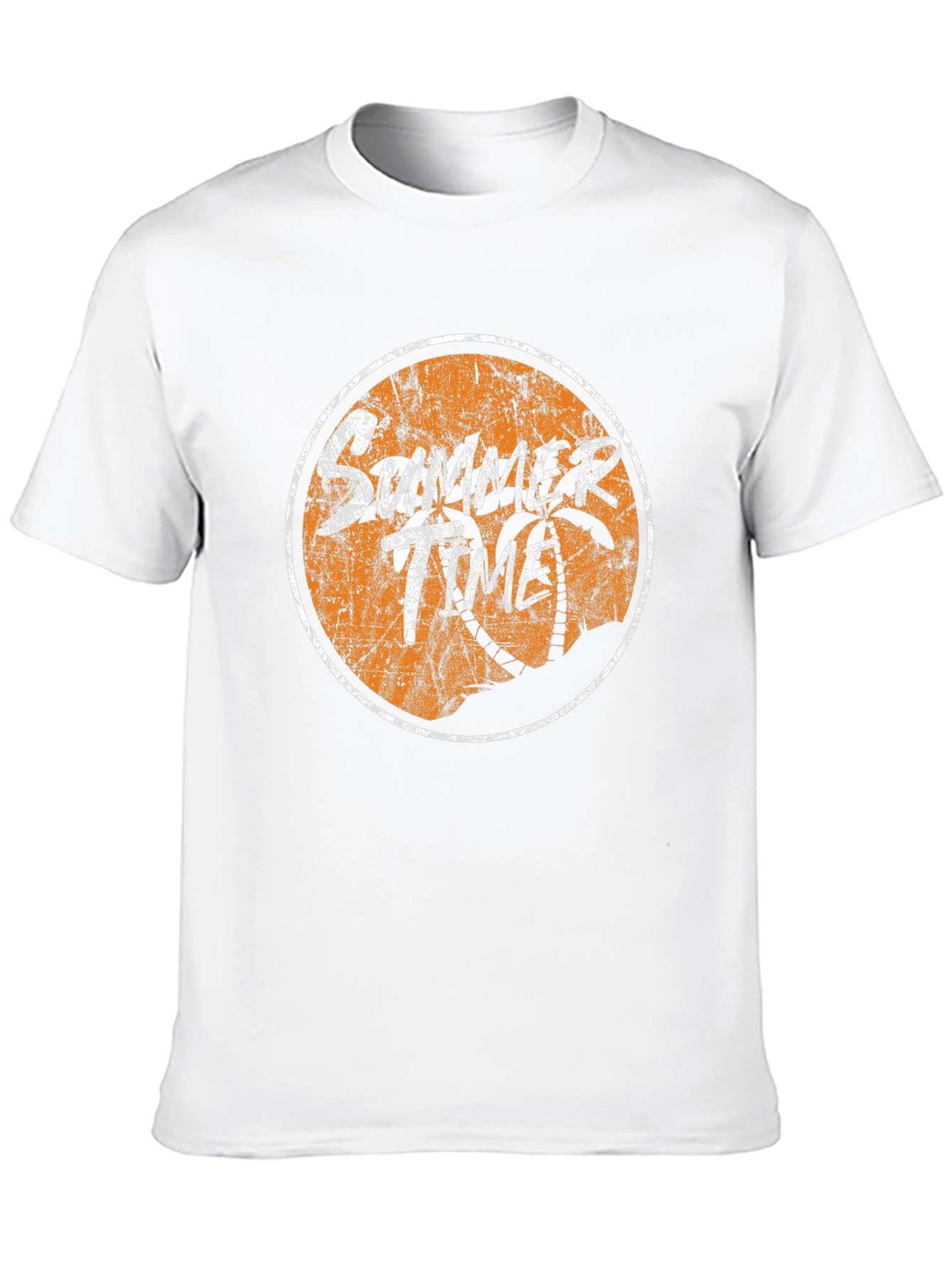 Summer Time Graphic Tee - Black Cotton T-Shirt