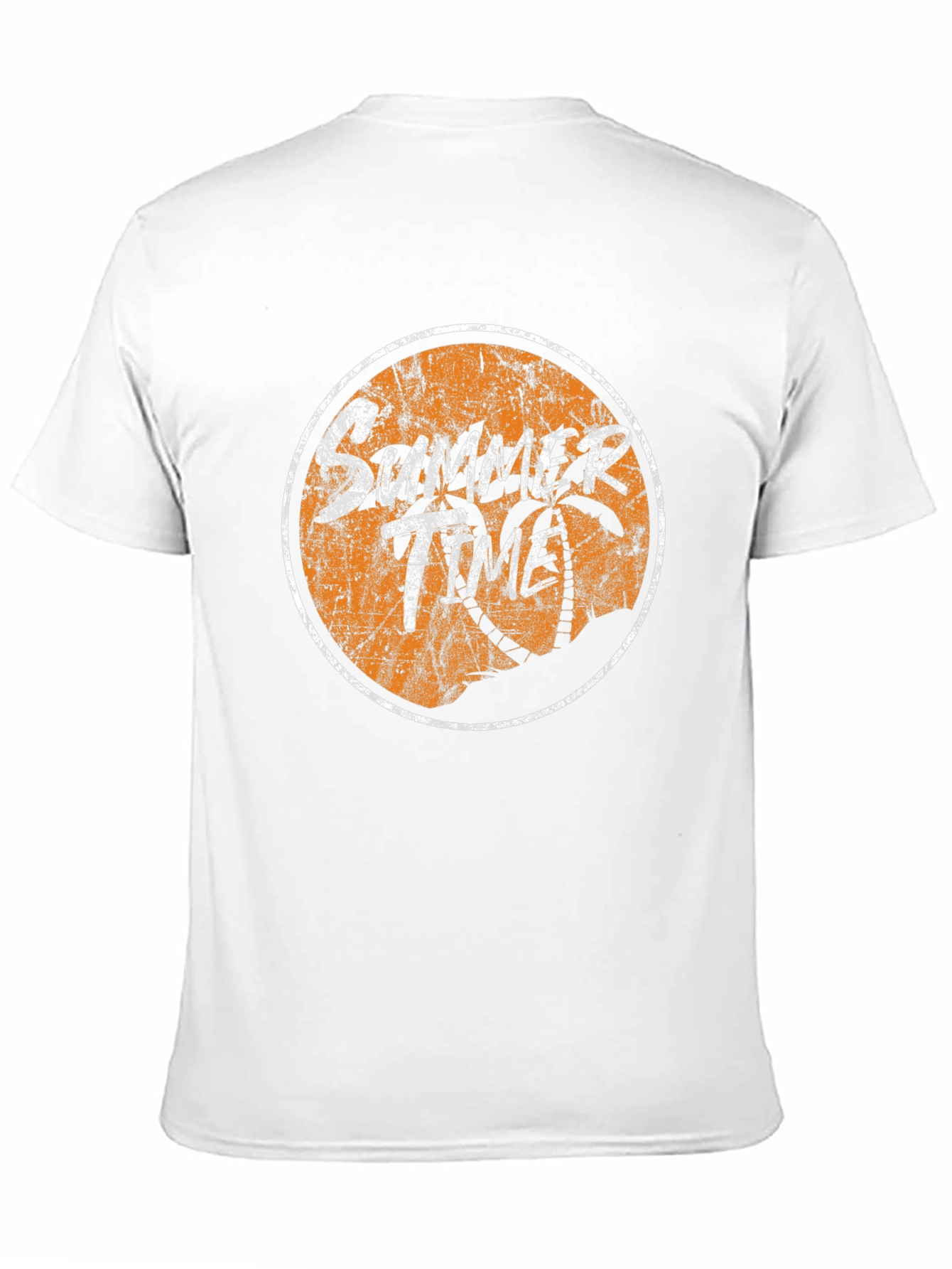 Summer Time Graphic Tee - Black Cotton T-Shirt