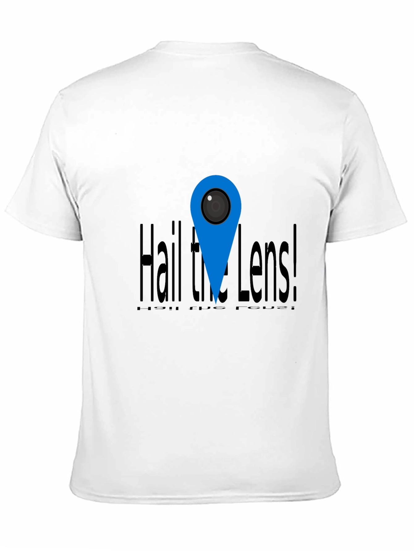 Hail the Lens! Black Graphic Print Tee