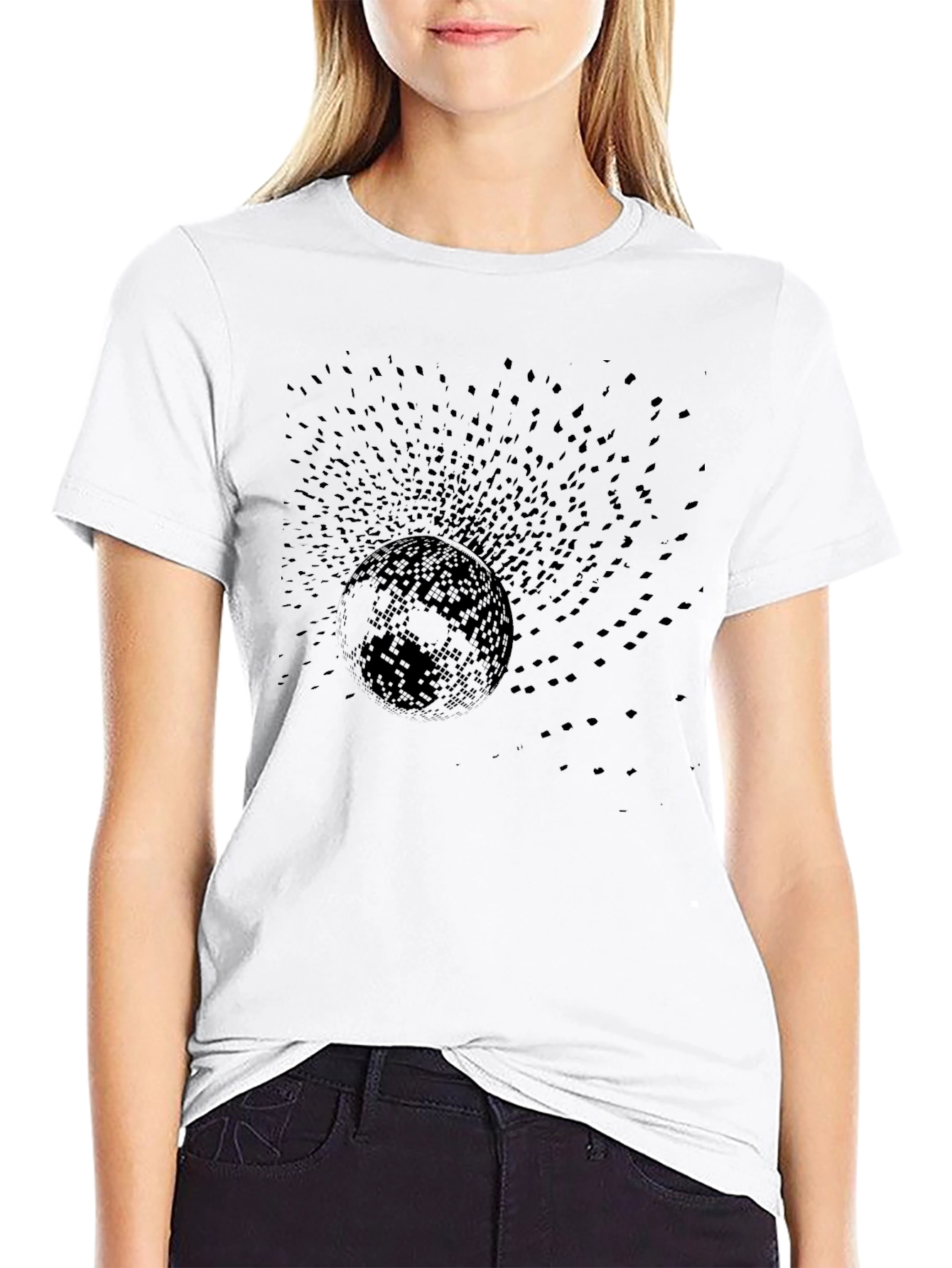 Eerie Eclipse Graphic Tee - Midnight Black