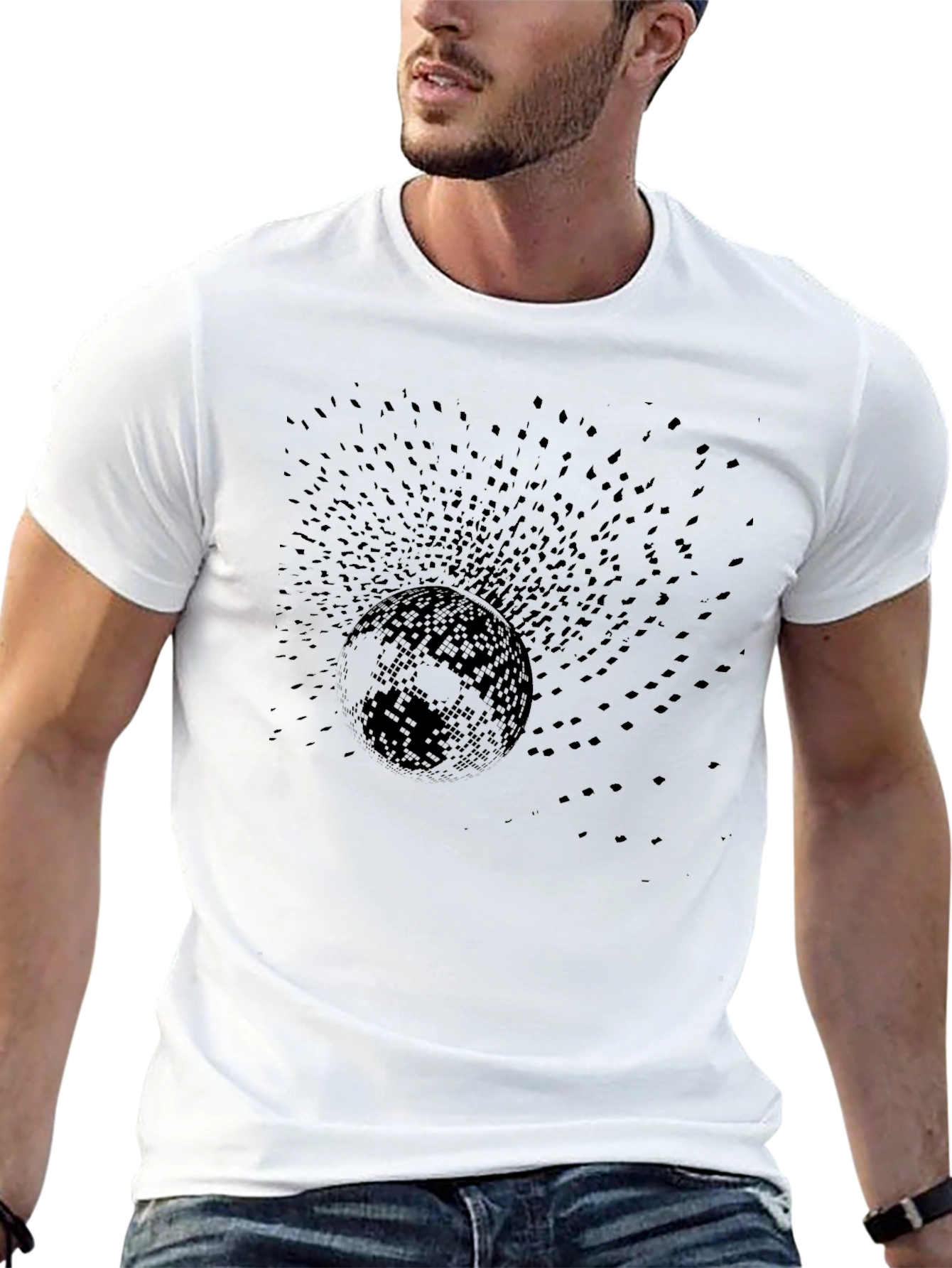 Eerie Eclipse Graphic Tee - Midnight Black