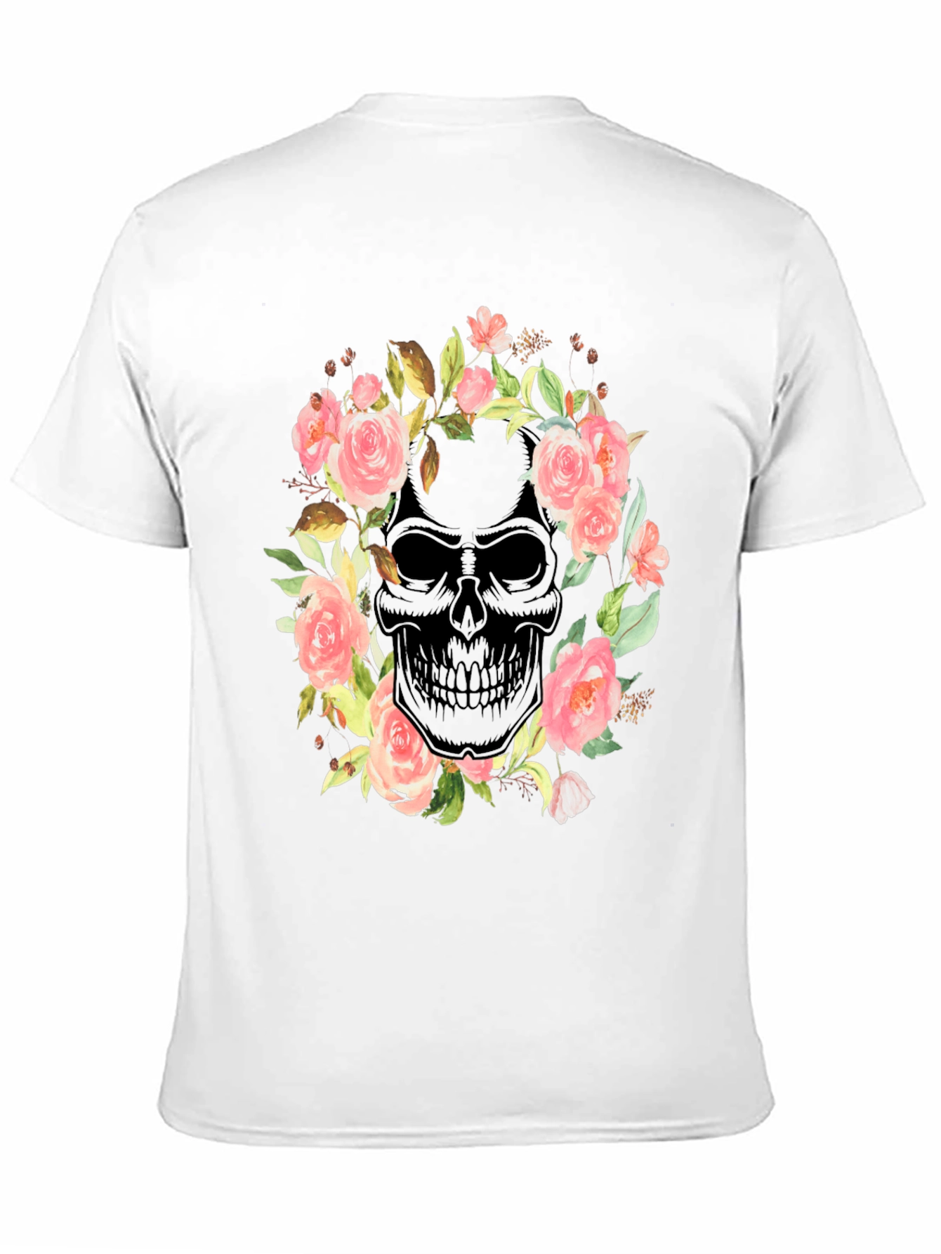 Floral Skull Graphic Tee