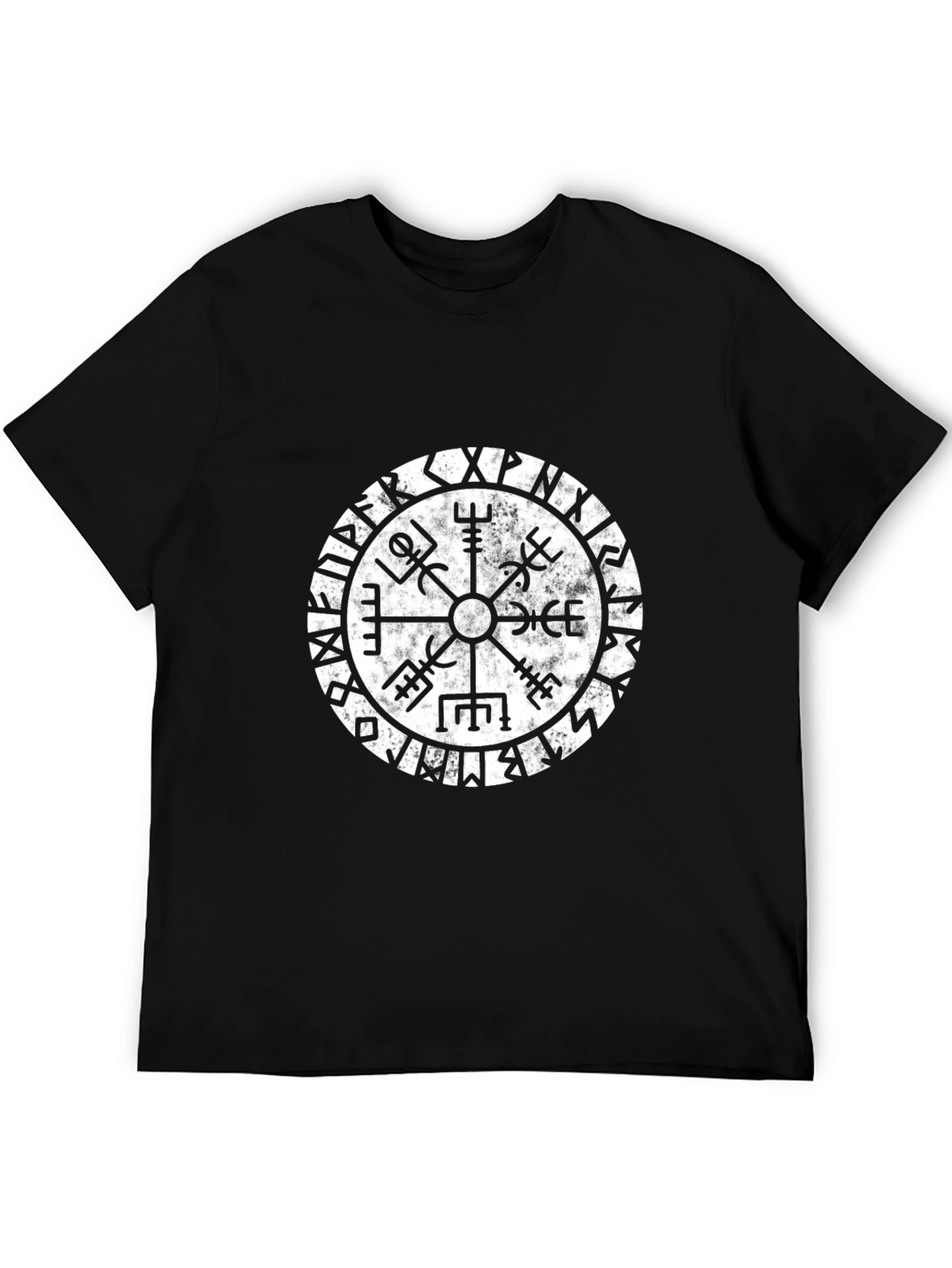 Vegvisir Compass T-Shirt - Viking Rune Symbol