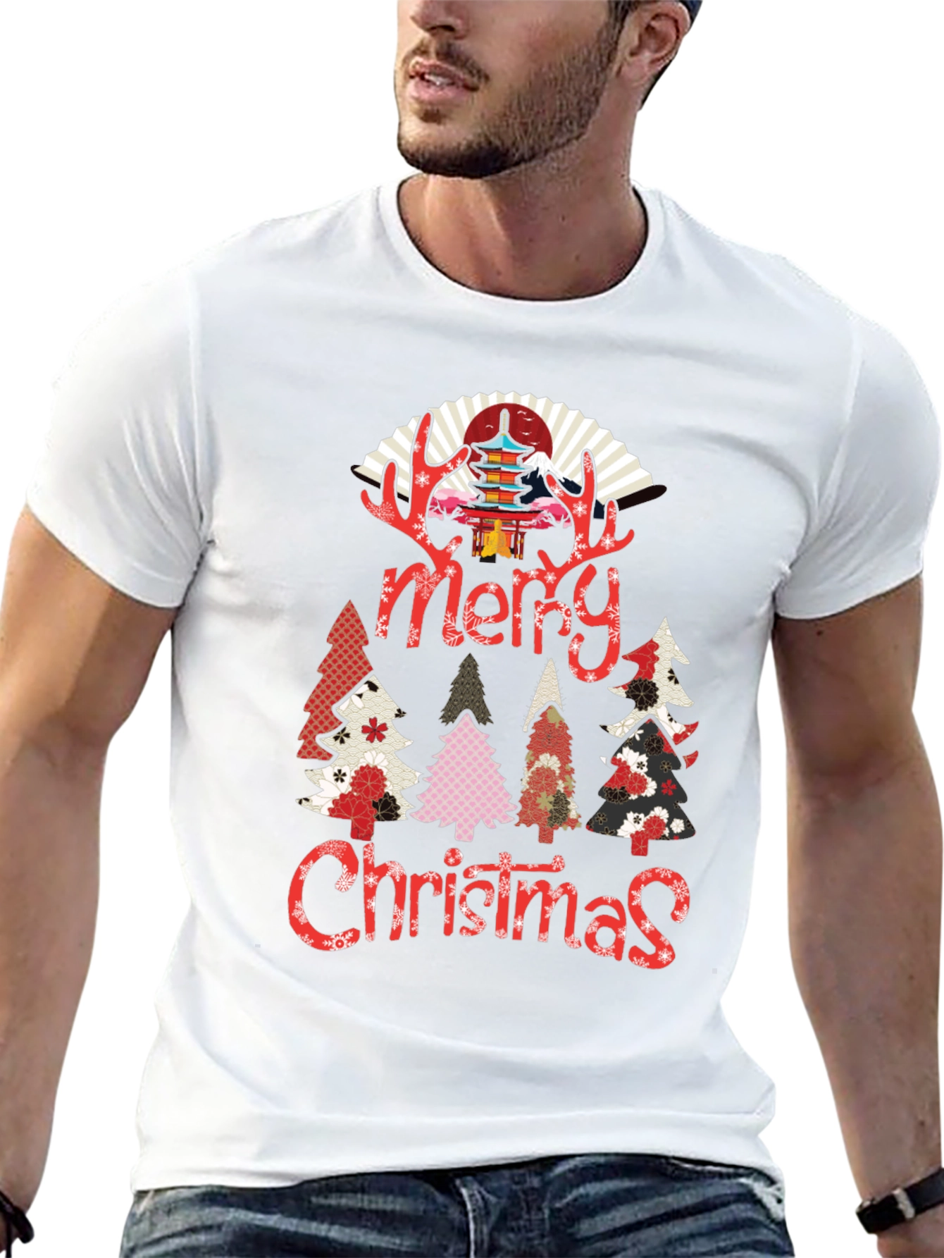 Merry Christmas Asian Style T-Shirt