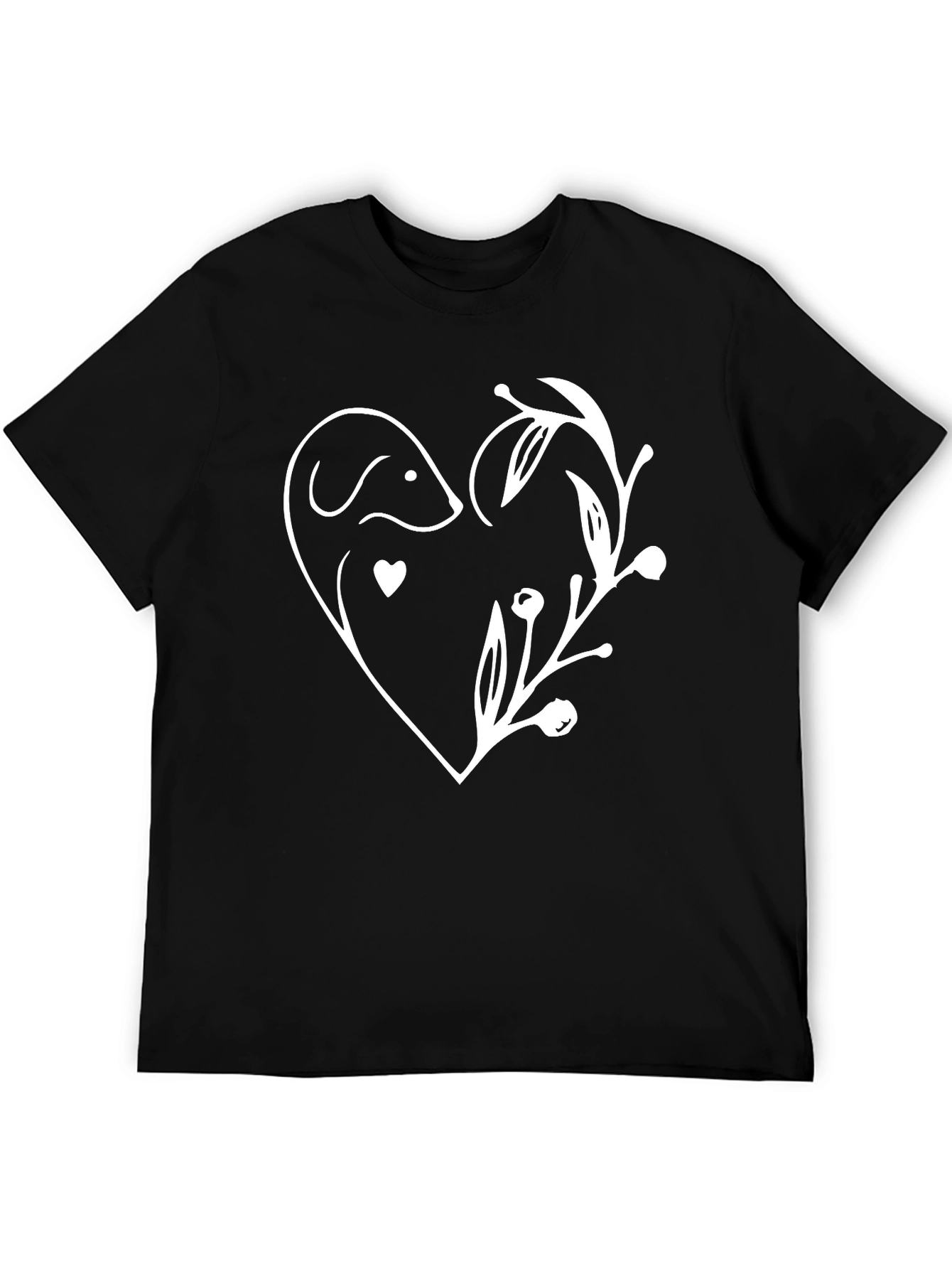 Dog Lover Heart Graphic T-Shirt - Stylish Unisex Tee