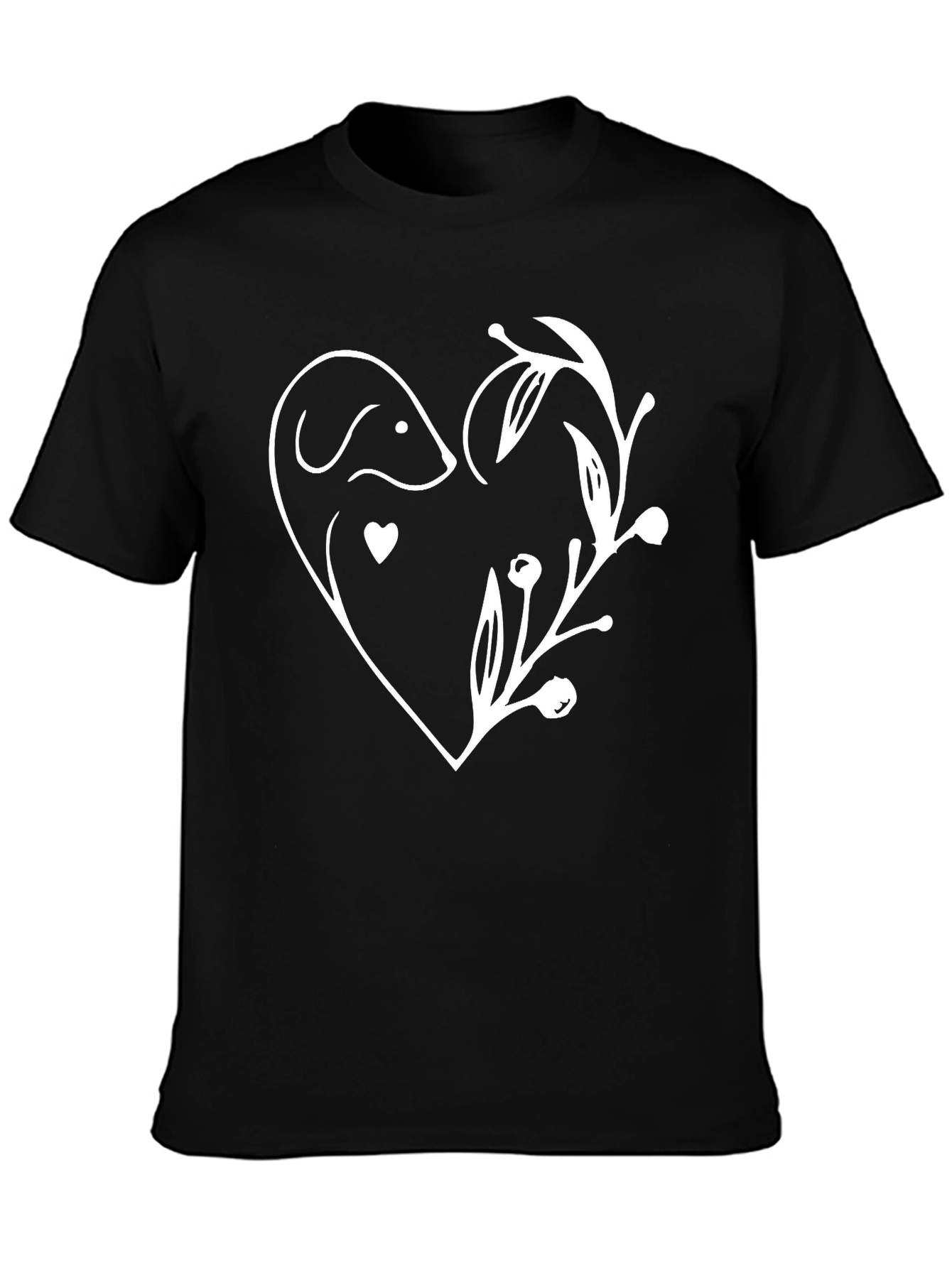 Dog Lover Heart Graphic T-Shirt - Stylish Unisex Tee
