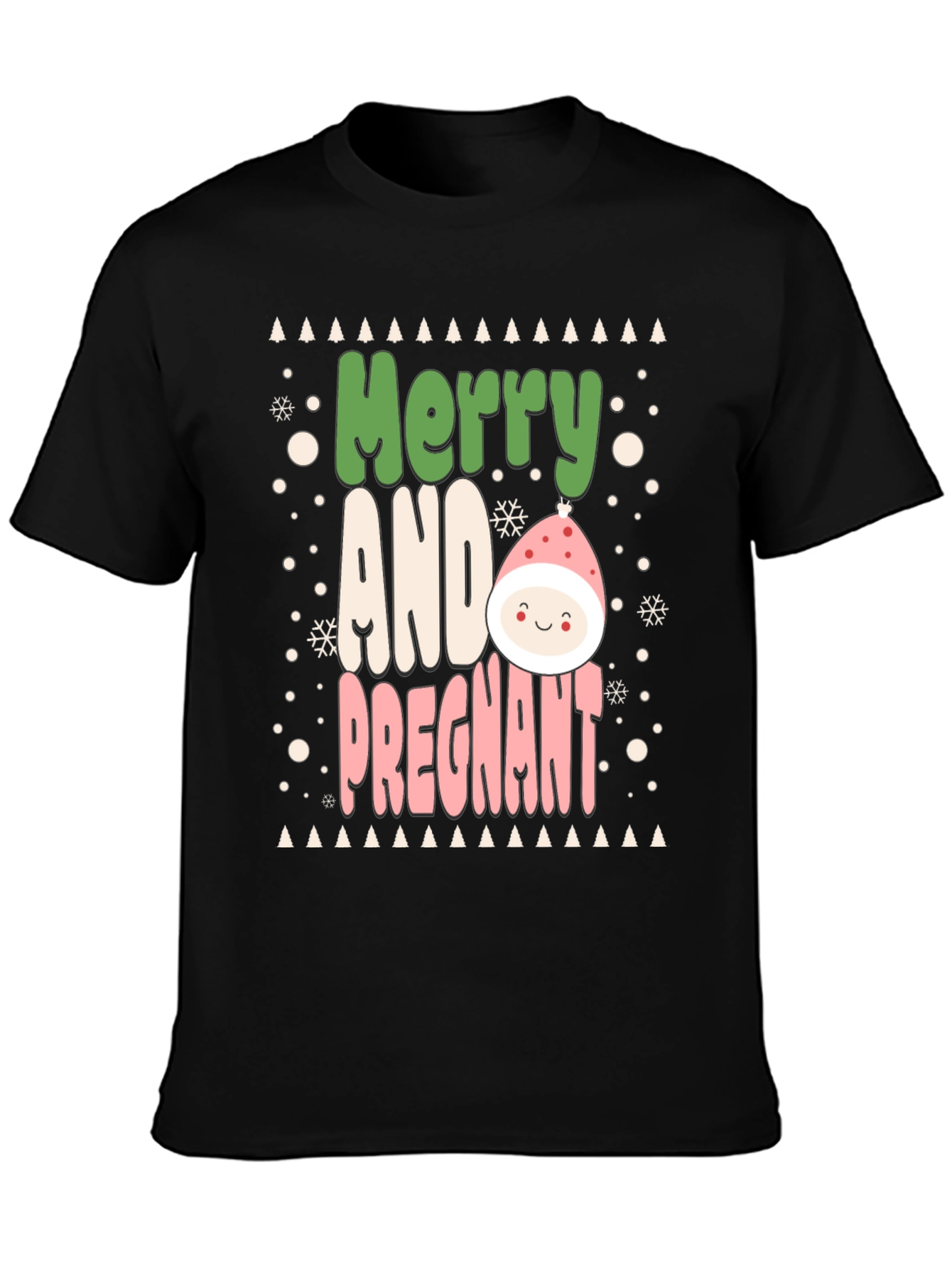 Merry and Pregnant Christmas Tee