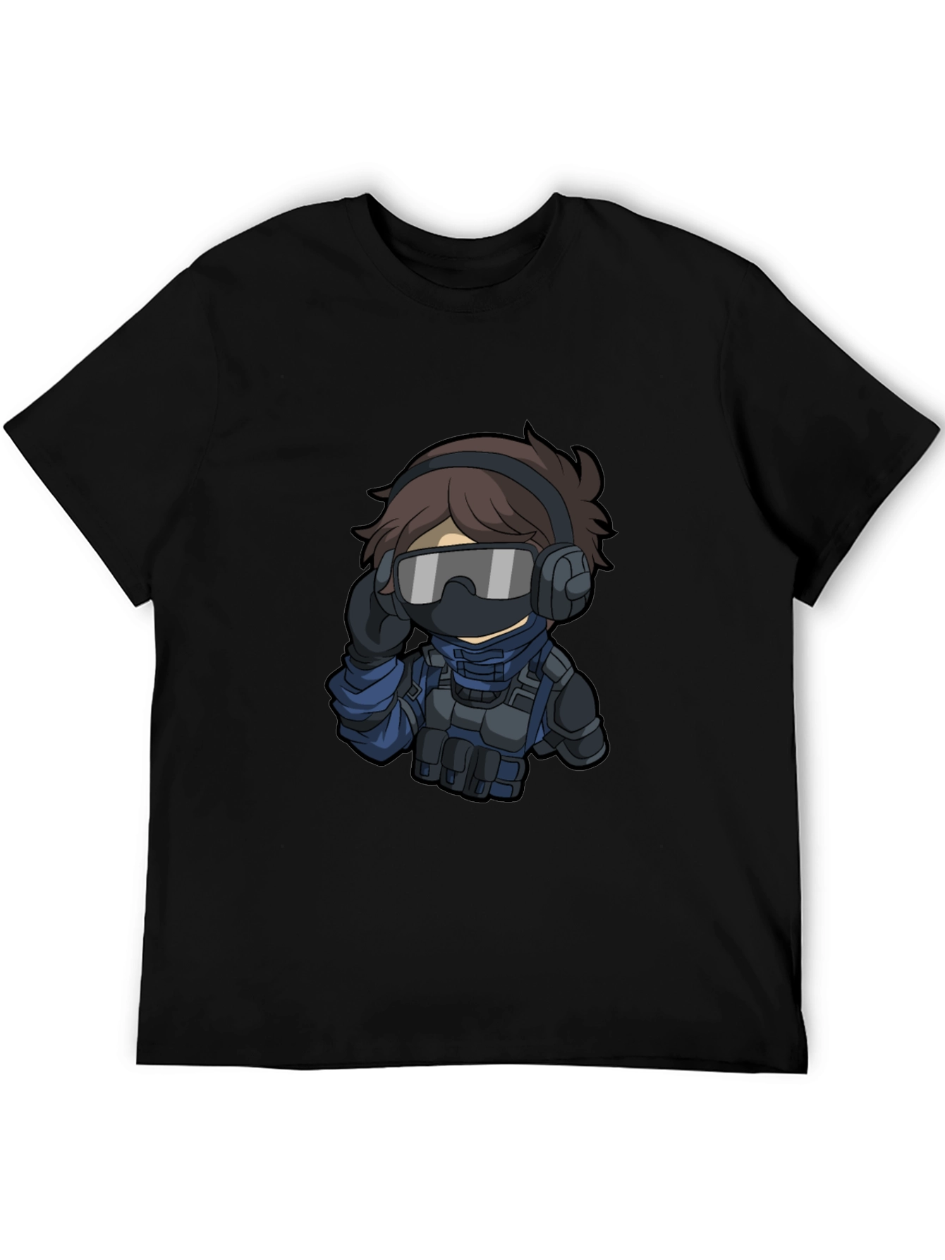 Tactical Operator Graphic T-Shirt - Black