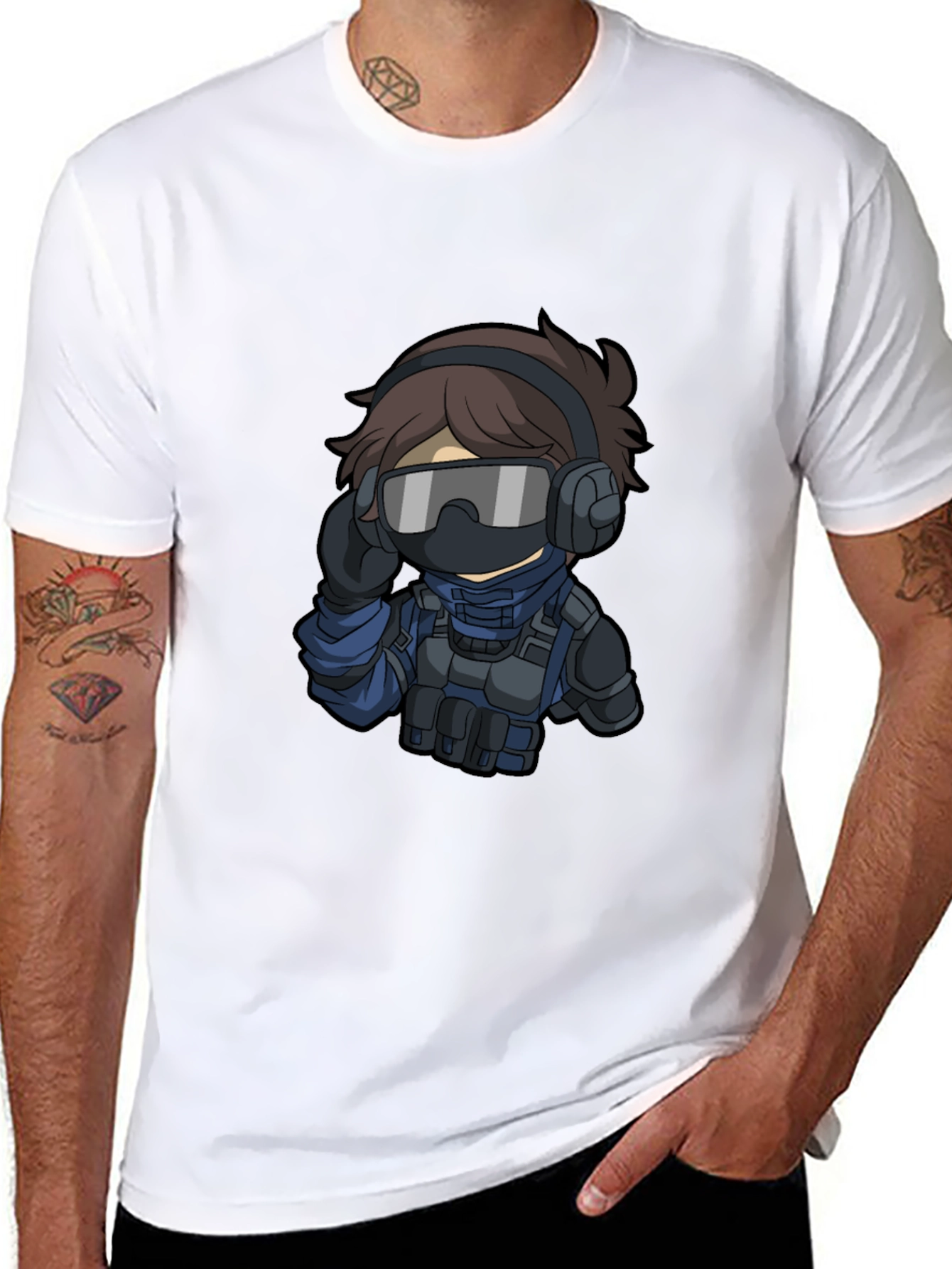 Tactical Operator Graphic T-Shirt - Black