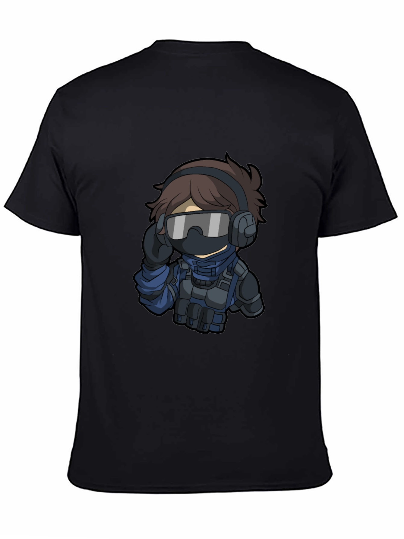 Tactical Operator Graphic T-Shirt - Black