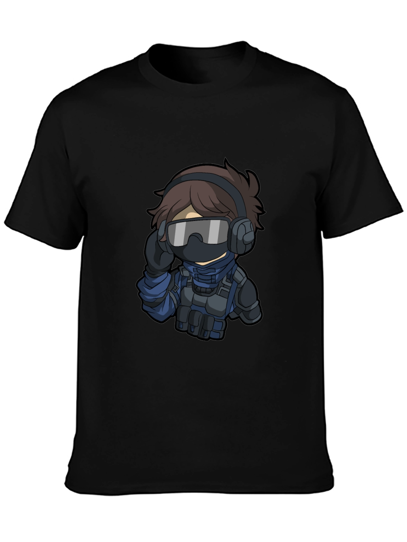 Tactical Operator Graphic T-Shirt - Black