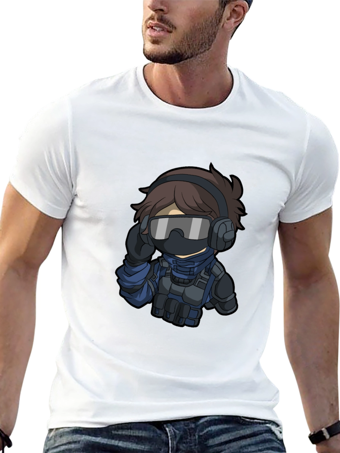 Tactical Operator Graphic T-Shirt - Black