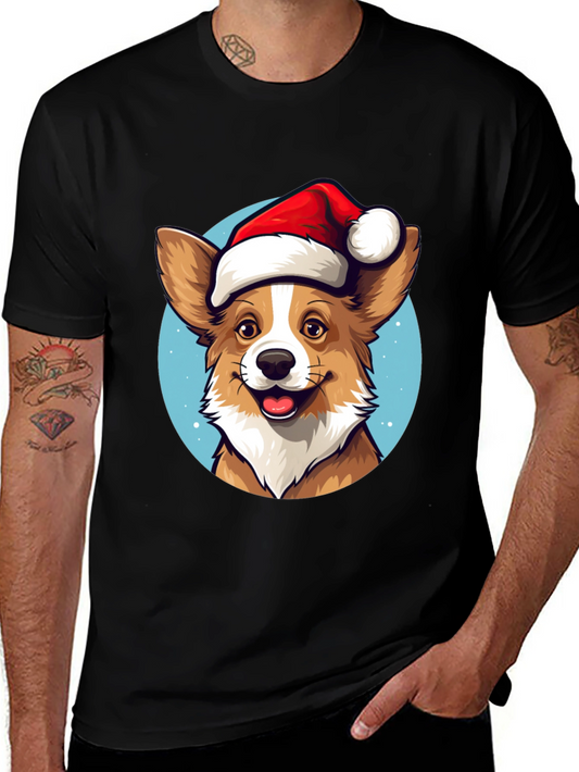 Festive Corgi Christmas T-Shirt