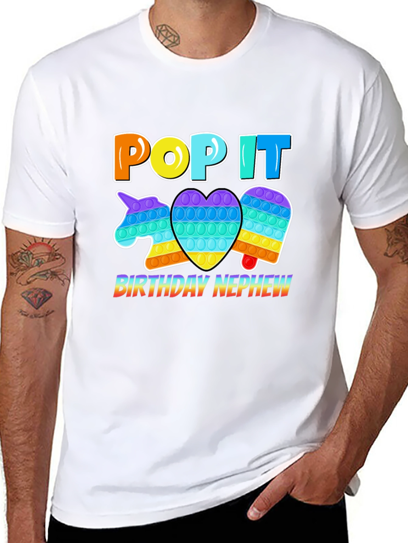 Pop It Birthday Nephew T-Shirt