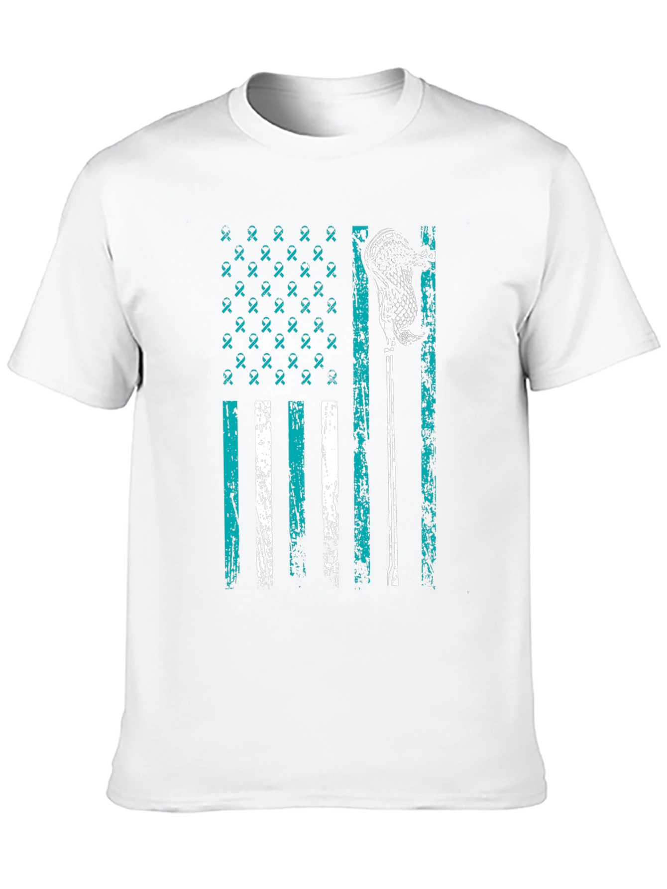 Lacrosse Awareness Flag Graphic Tee