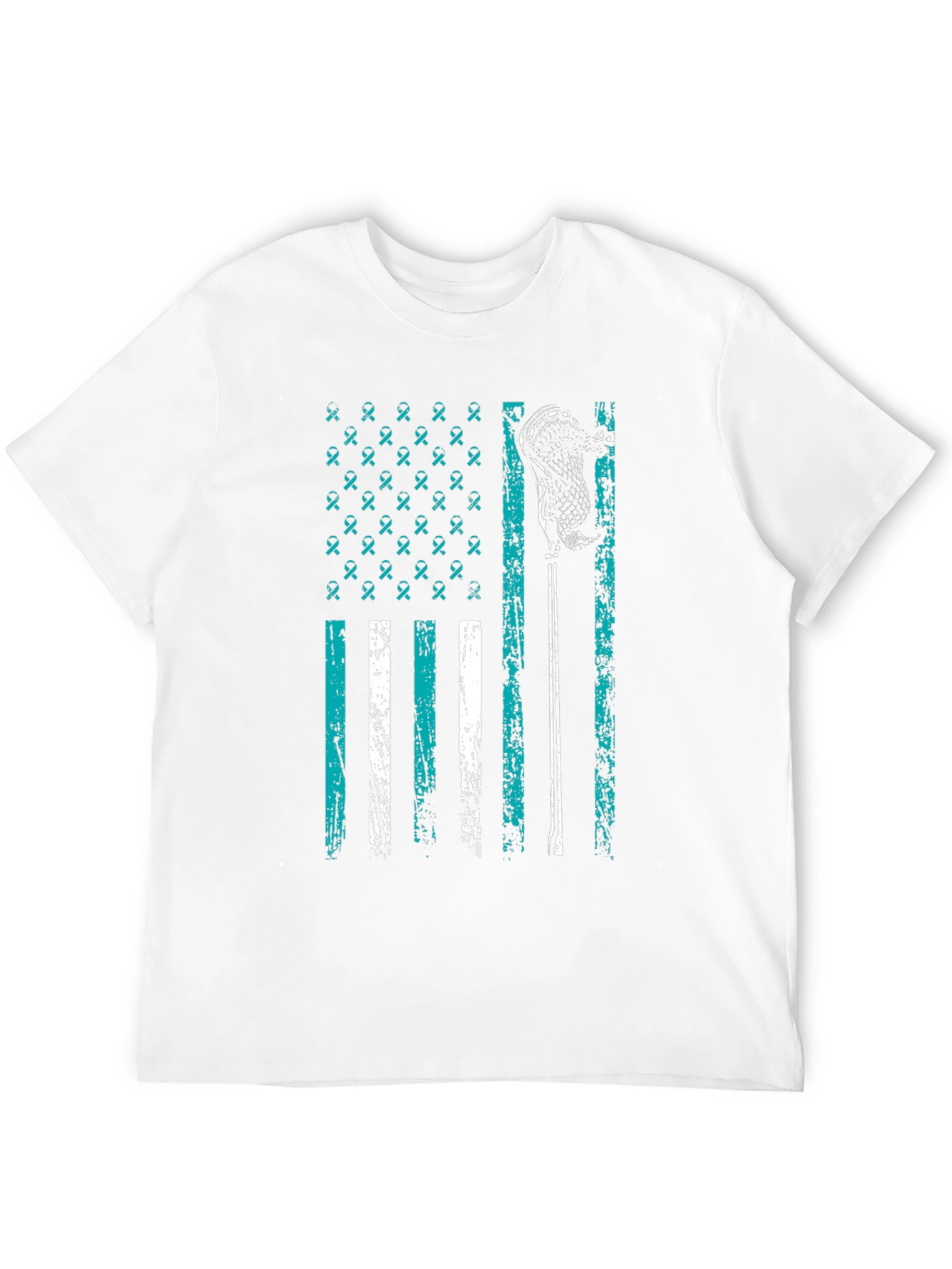 Lacrosse Awareness Flag Graphic Tee