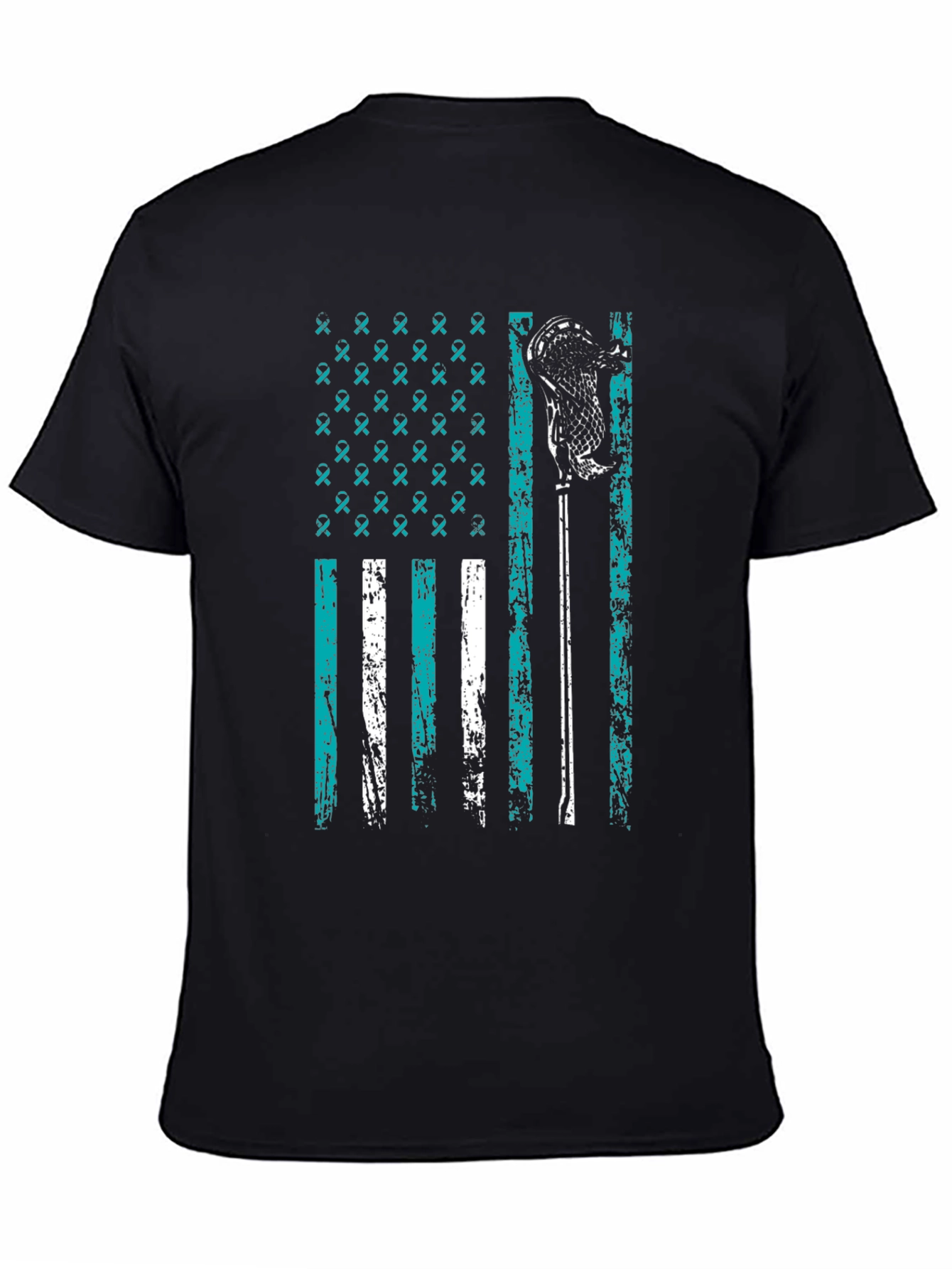 Lacrosse Awareness Flag Graphic Tee