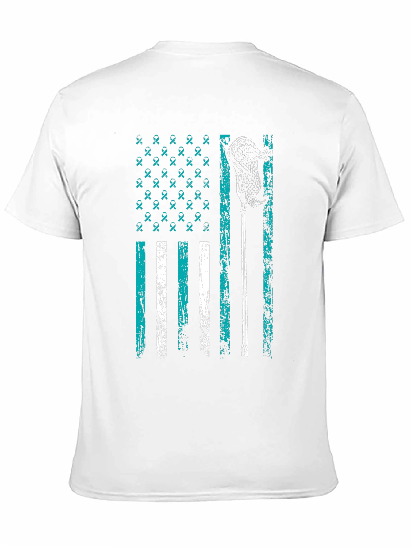 Lacrosse Awareness Flag Graphic Tee