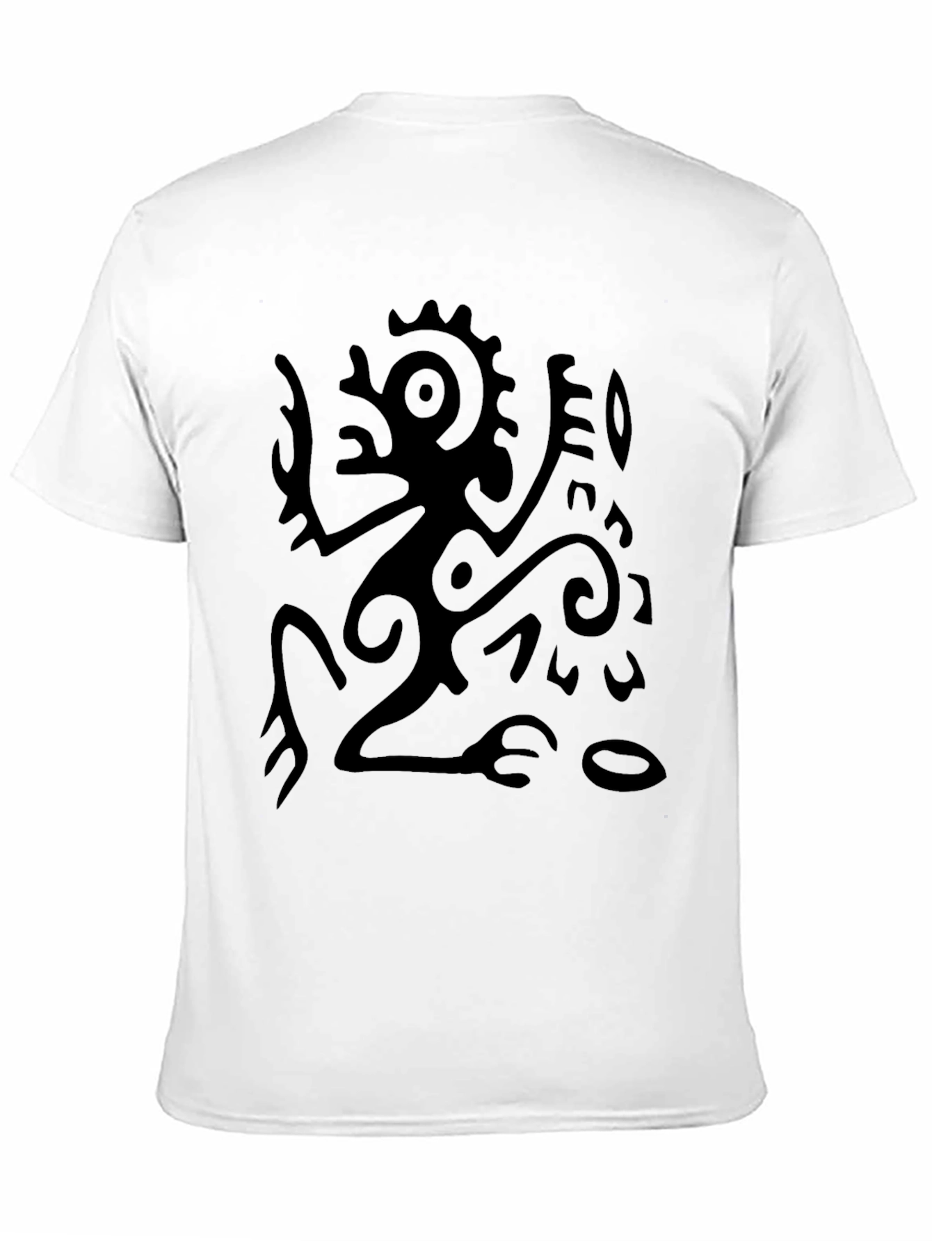 Aztec Glyph Graphic Black T-Shirt