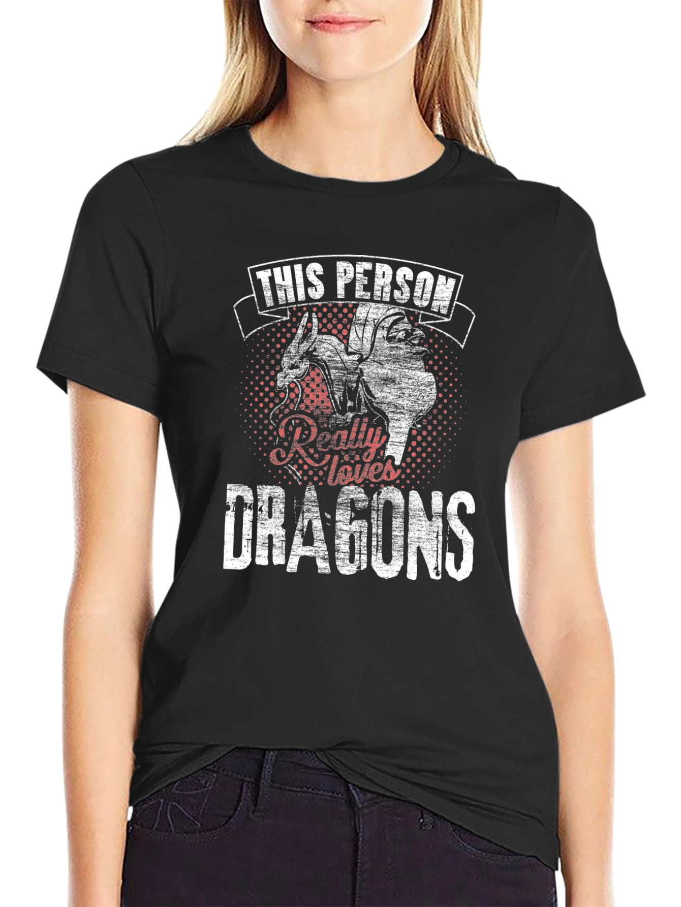 Dragon Lover Graphic Tee - Black
