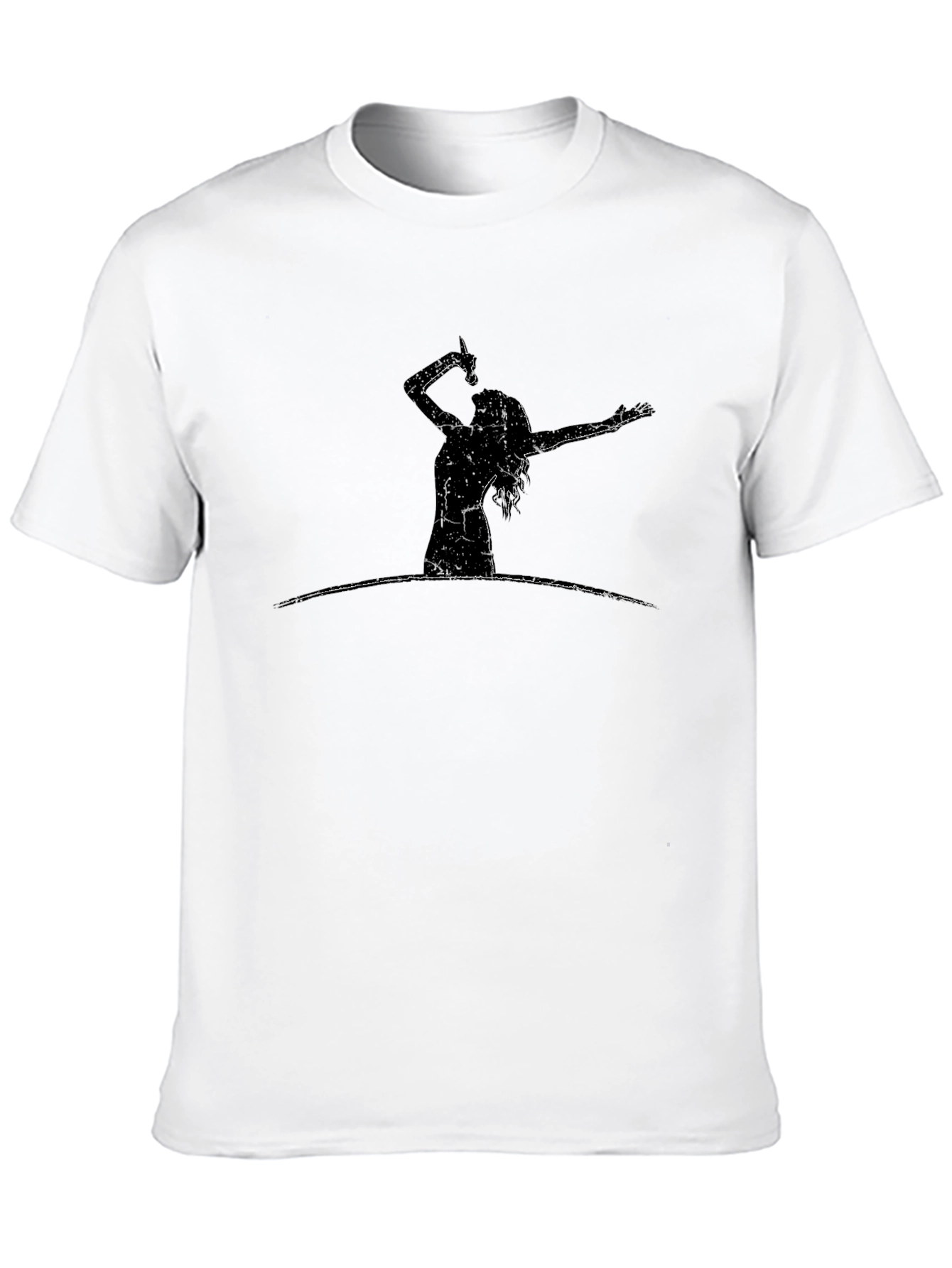 Singer Silhouette Black T-Shirt