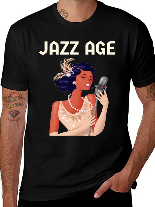 Jazz Age T-Shirt - Vintage Singer Graphic Tee