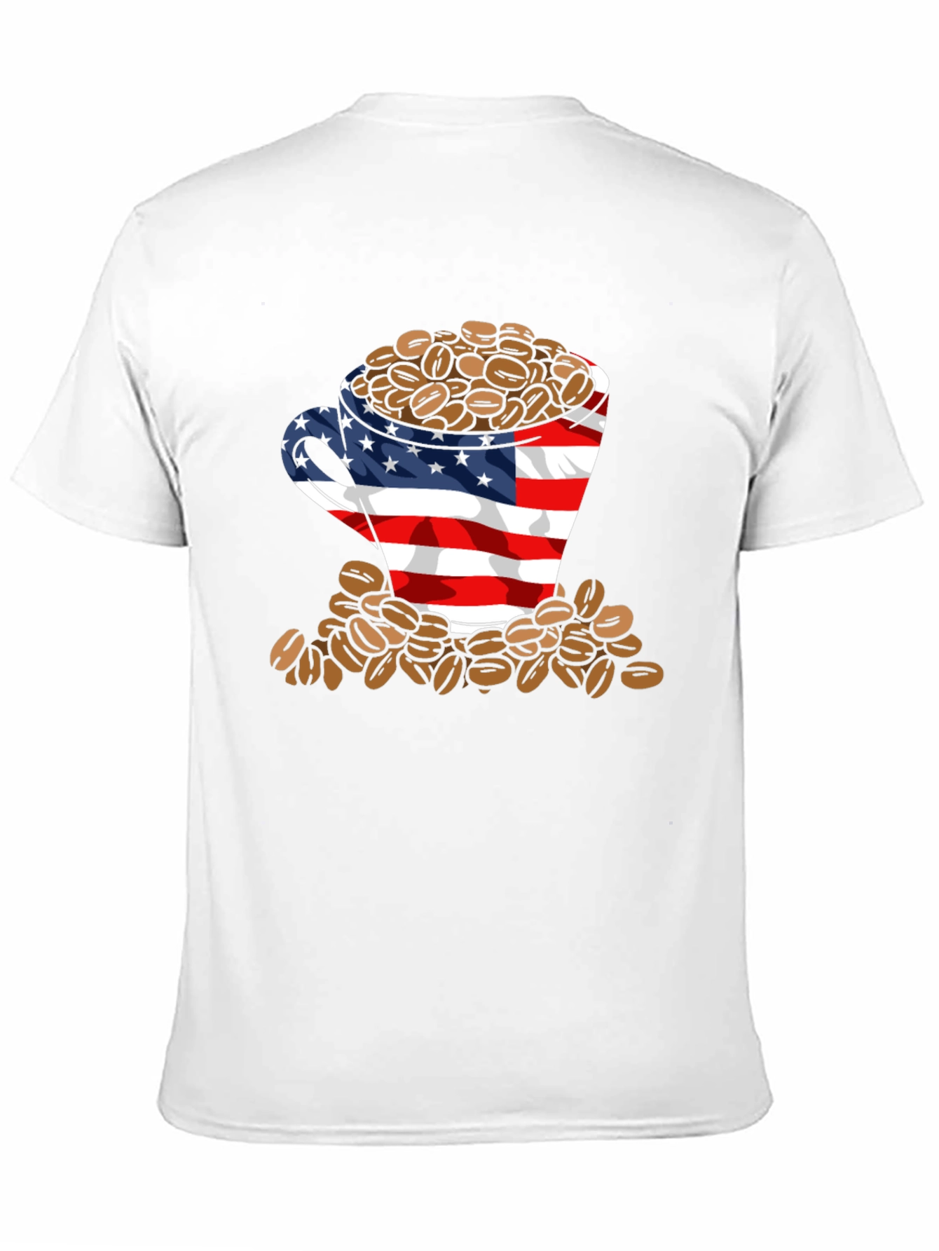 American Flag Coffee Bean T-Shirt