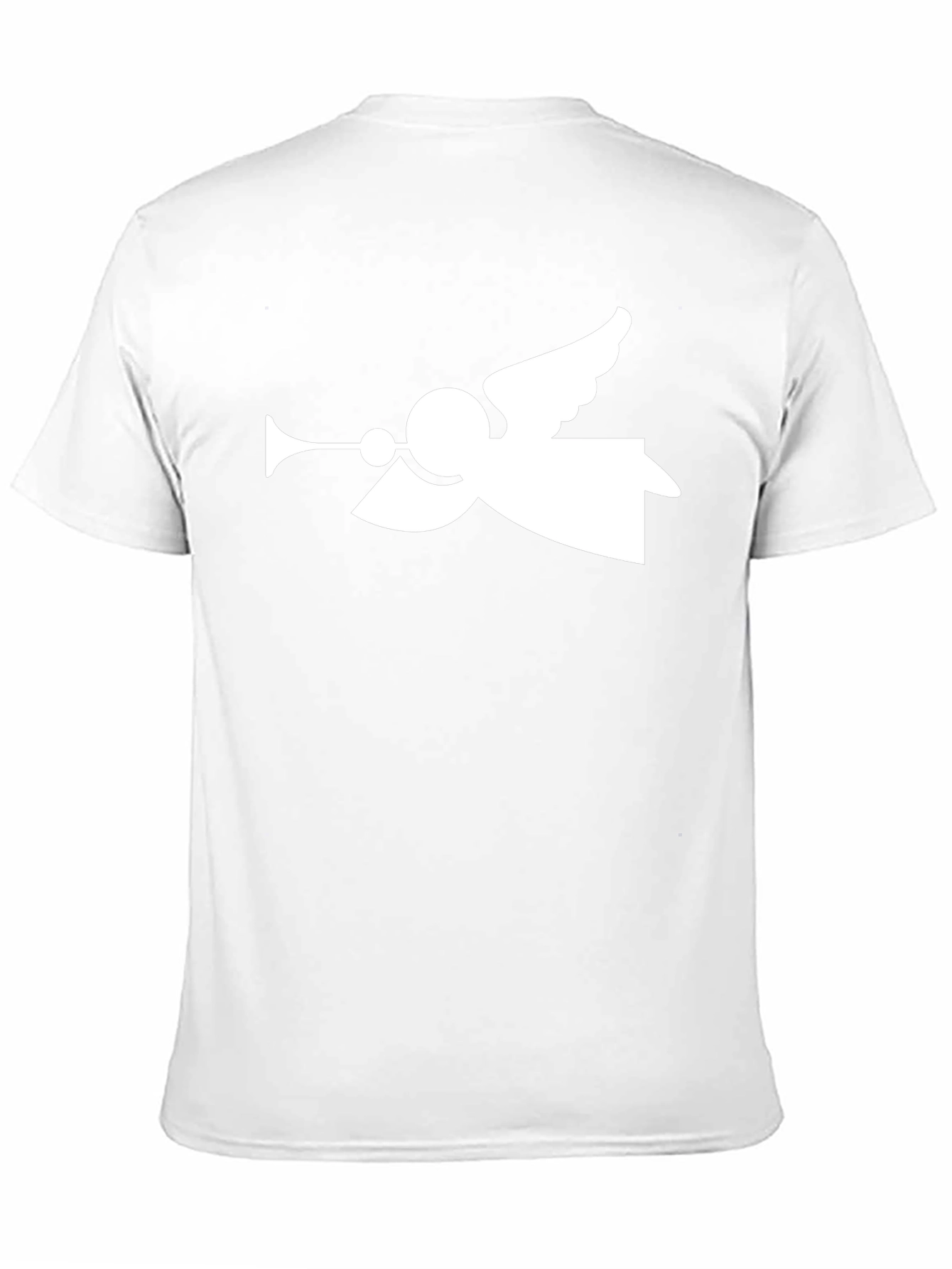 Angel Trumpet Graphic Tee - Stylish Black T-Shirt