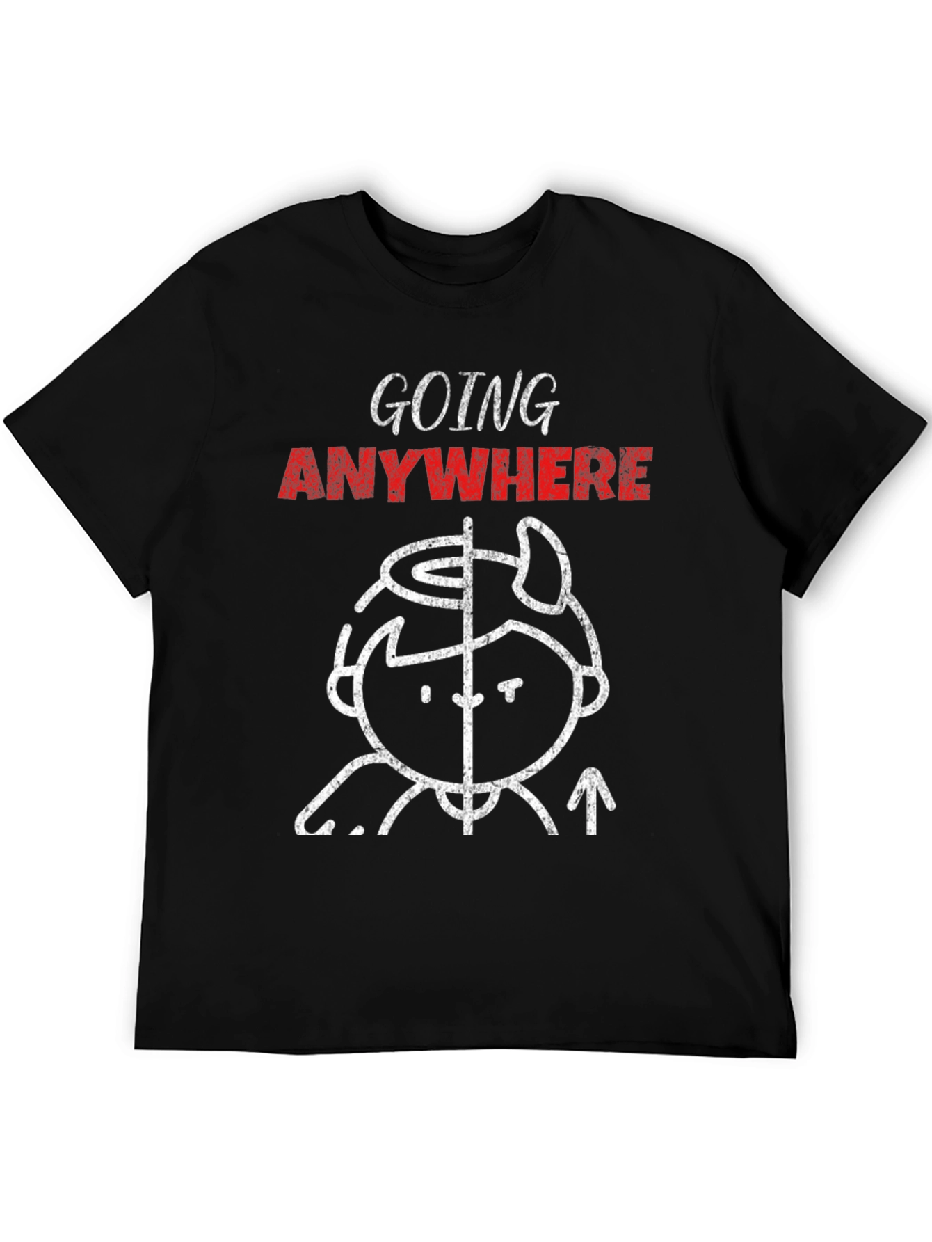 Going Anywhere Graphic Tee - Unisex Black T-Shirt