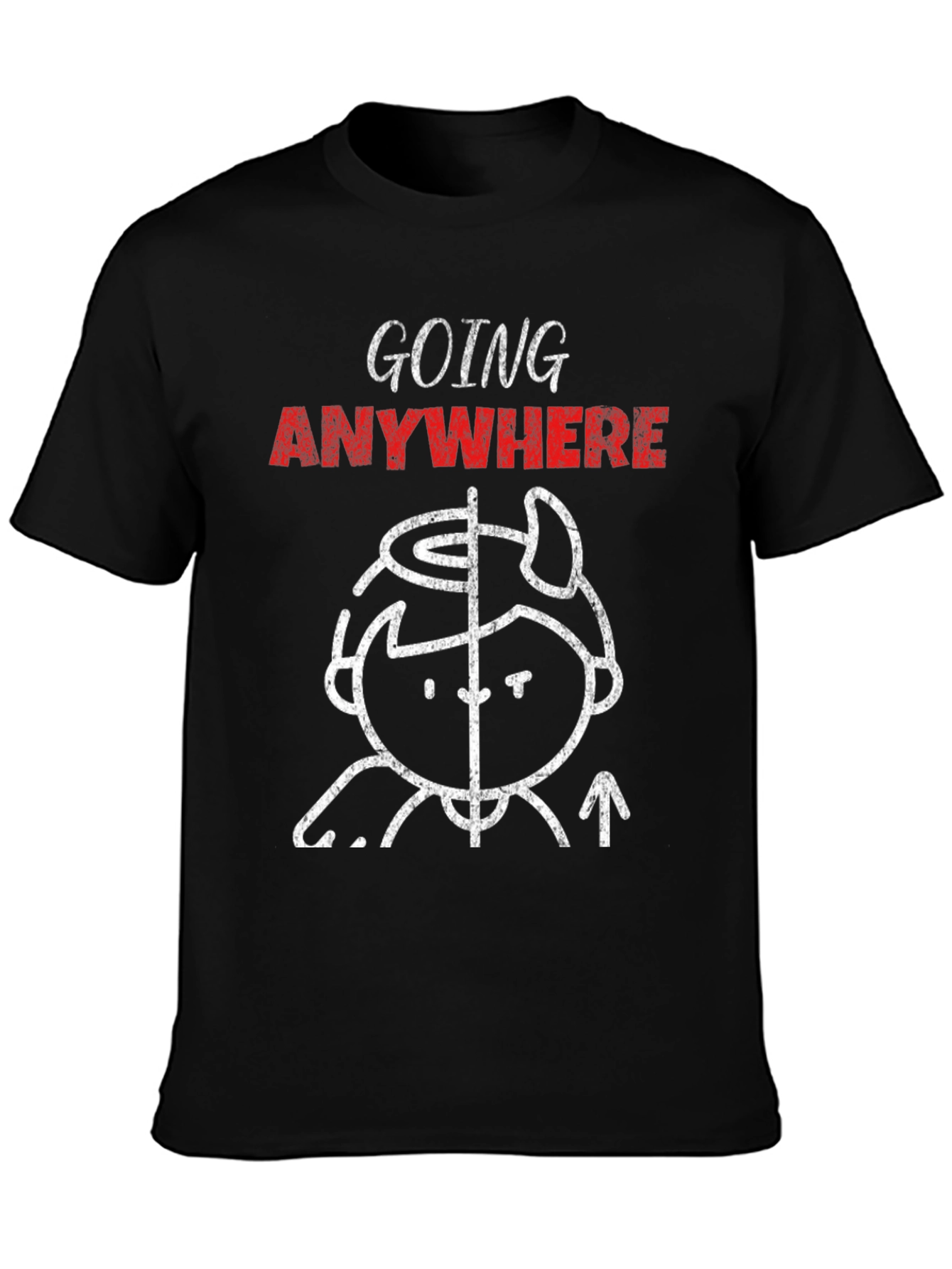 Going Anywhere Graphic Tee - Unisex Black T-Shirt