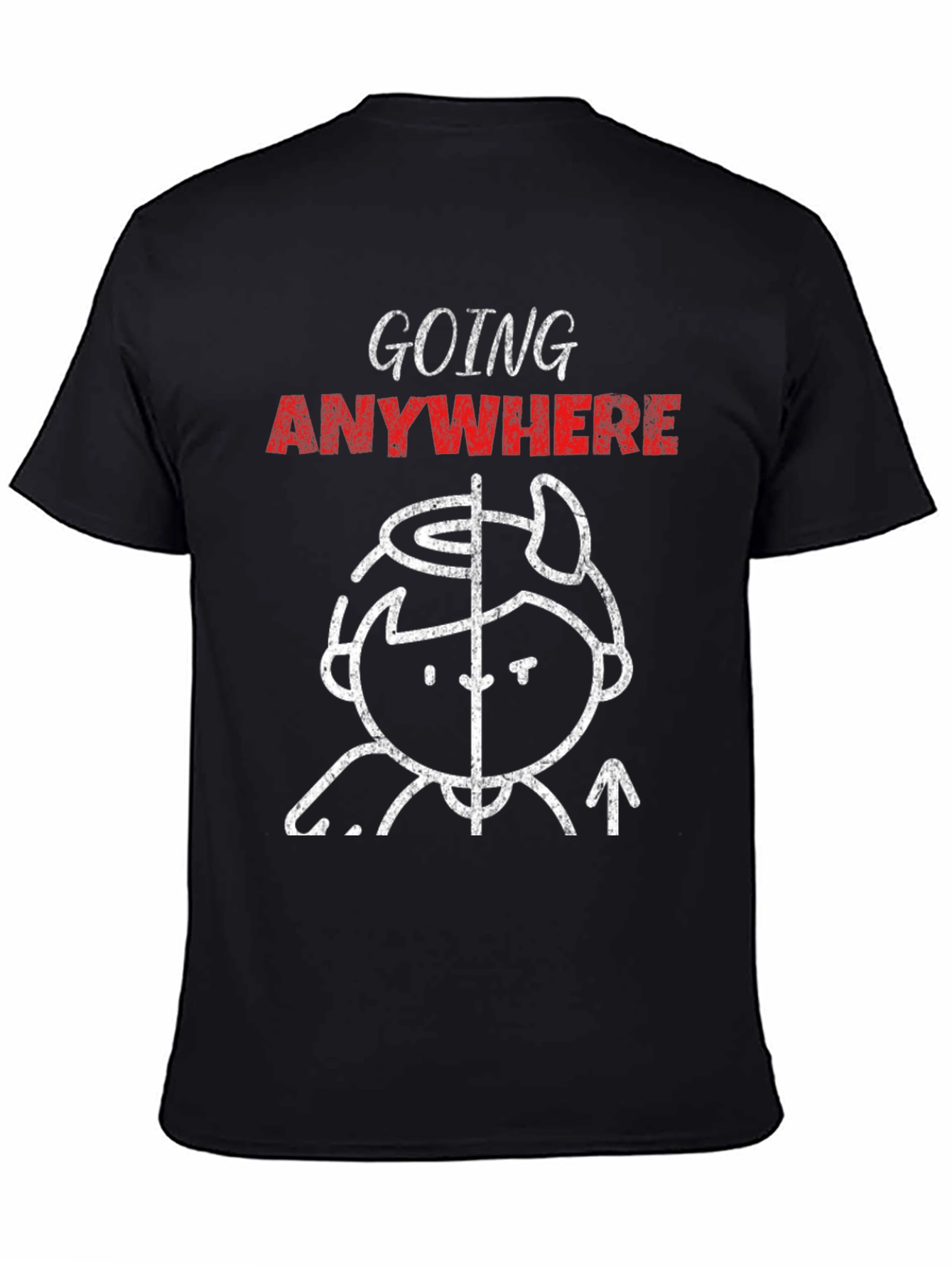 Going Anywhere Graphic Tee - Unisex Black T-Shirt
