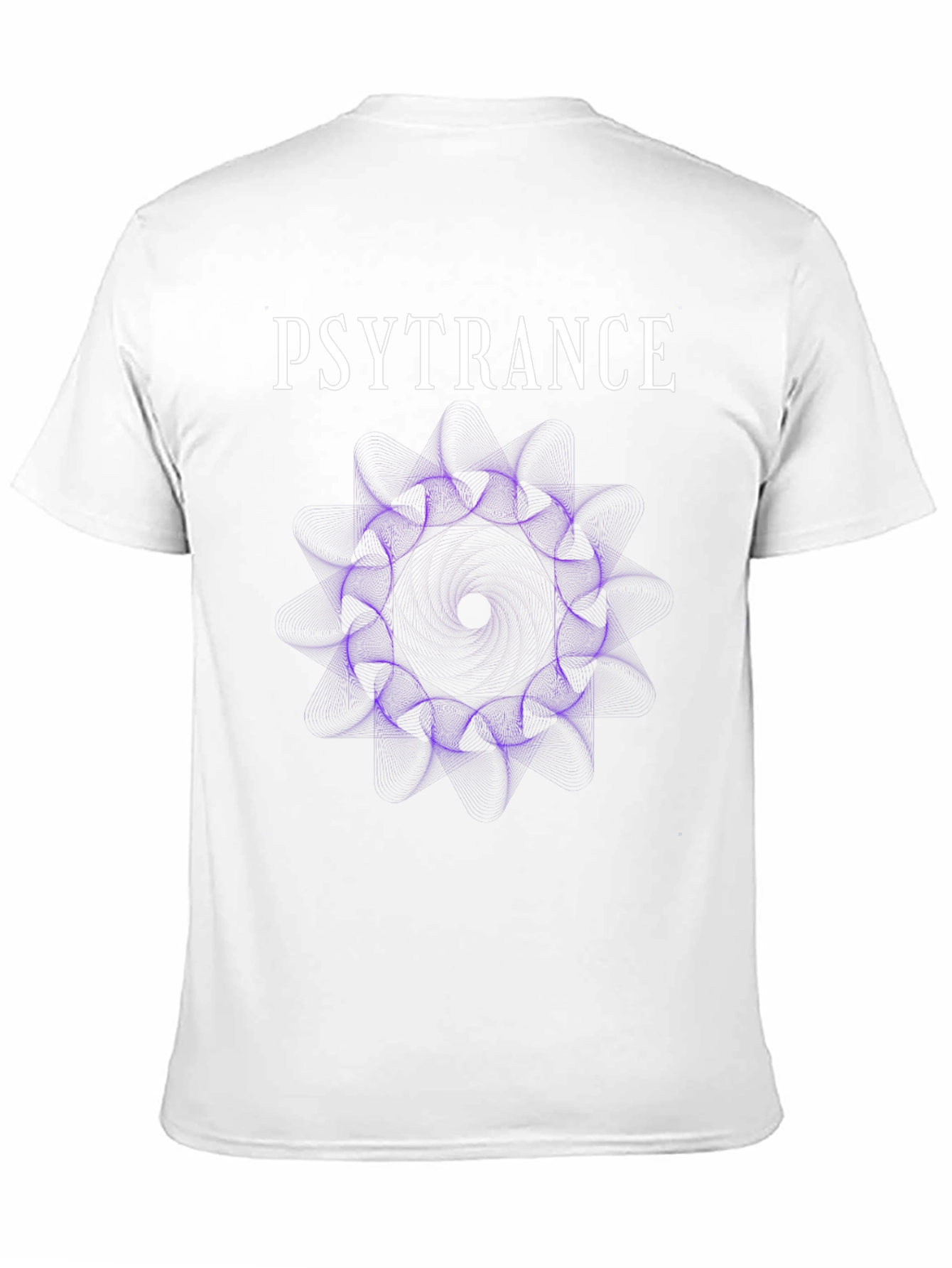 Psytrance Graphic Tee - Abstract Purple Design