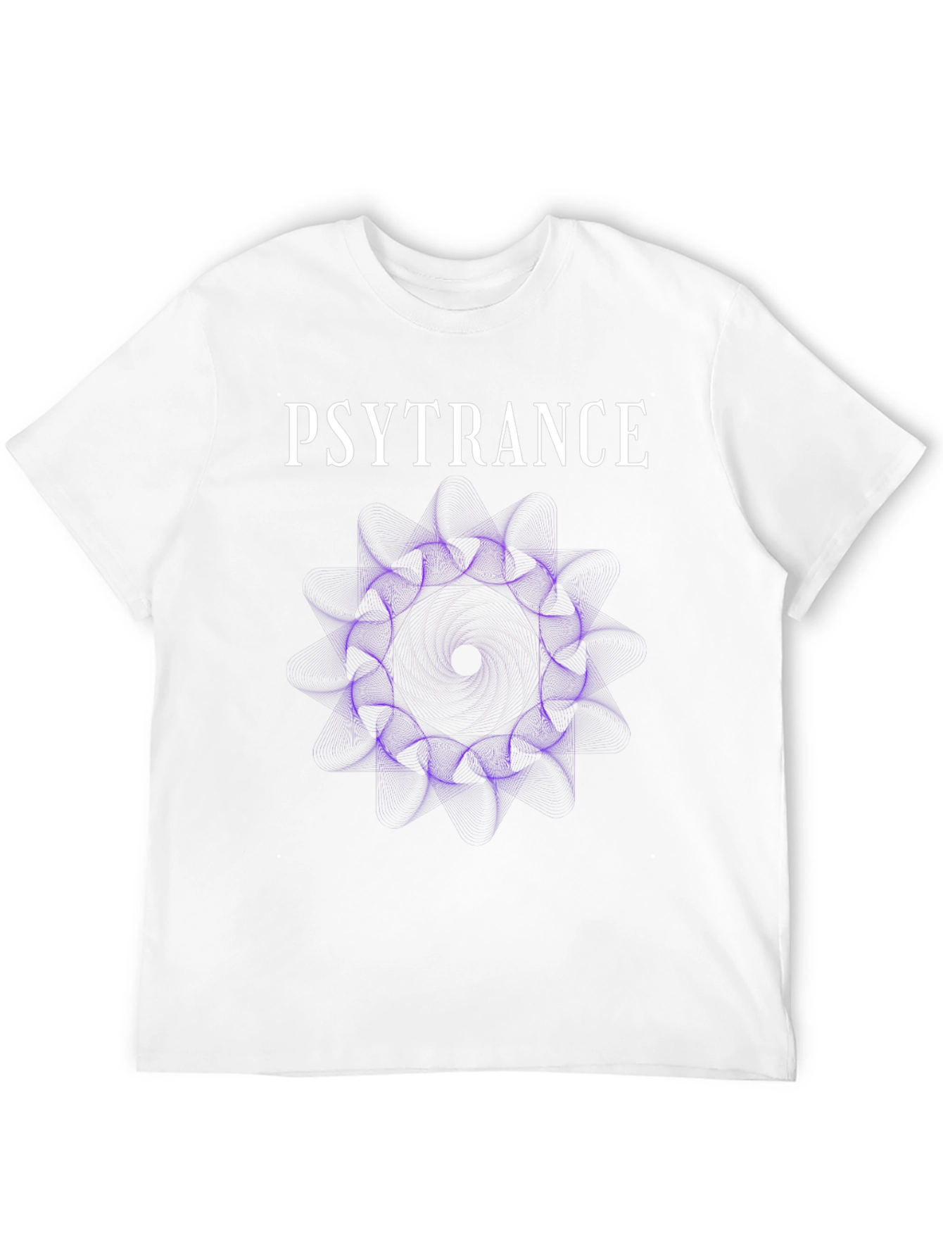 Psytrance Graphic Tee - Abstract Purple Design