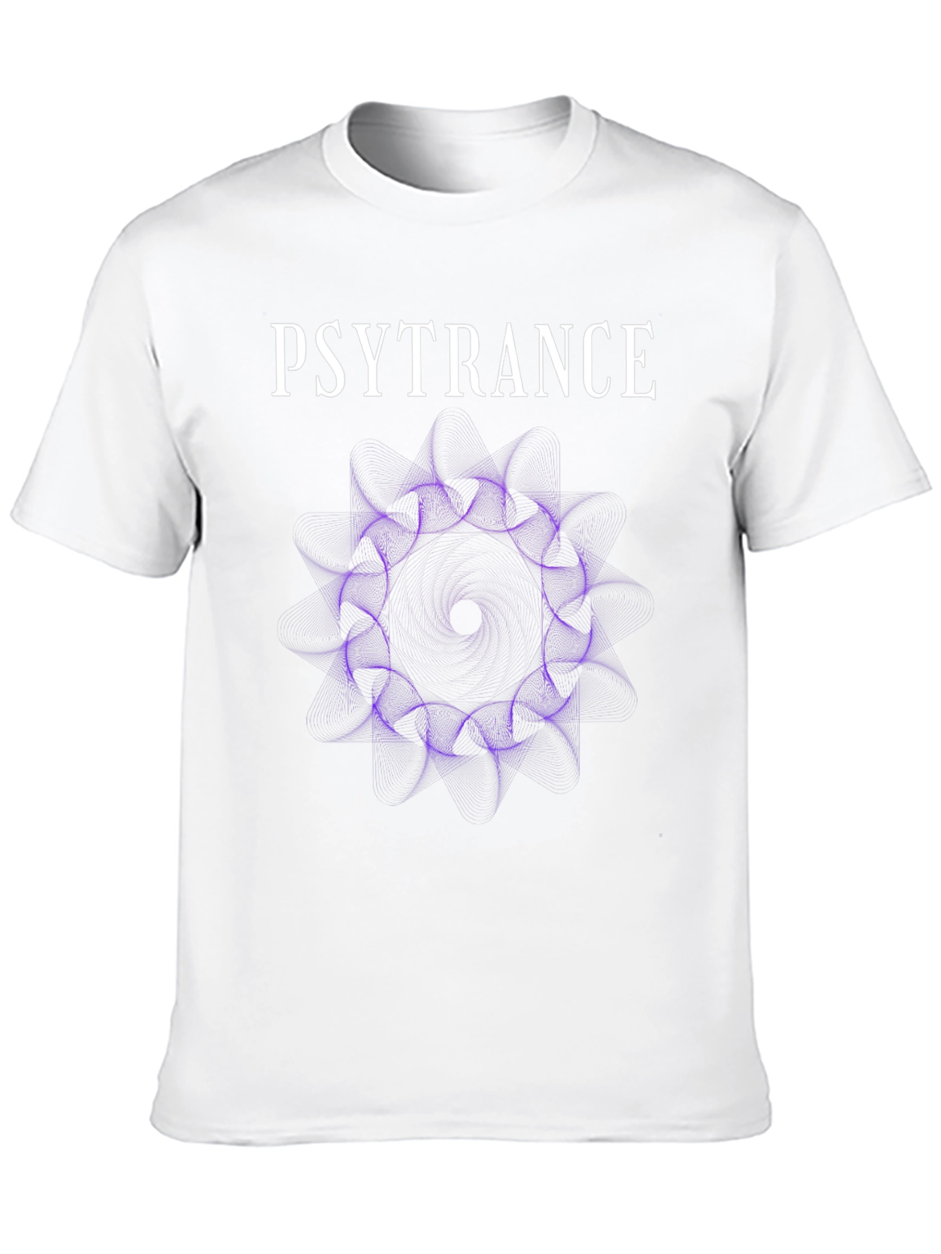 Psytrance Graphic Tee - Abstract Purple Design