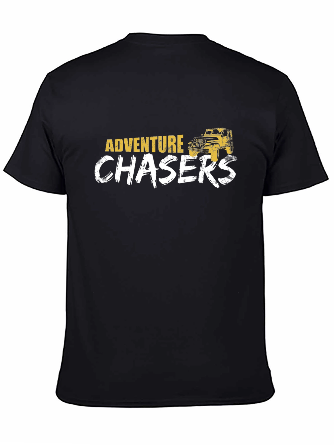 Adventure Chasers Black Graphic T-Shirt