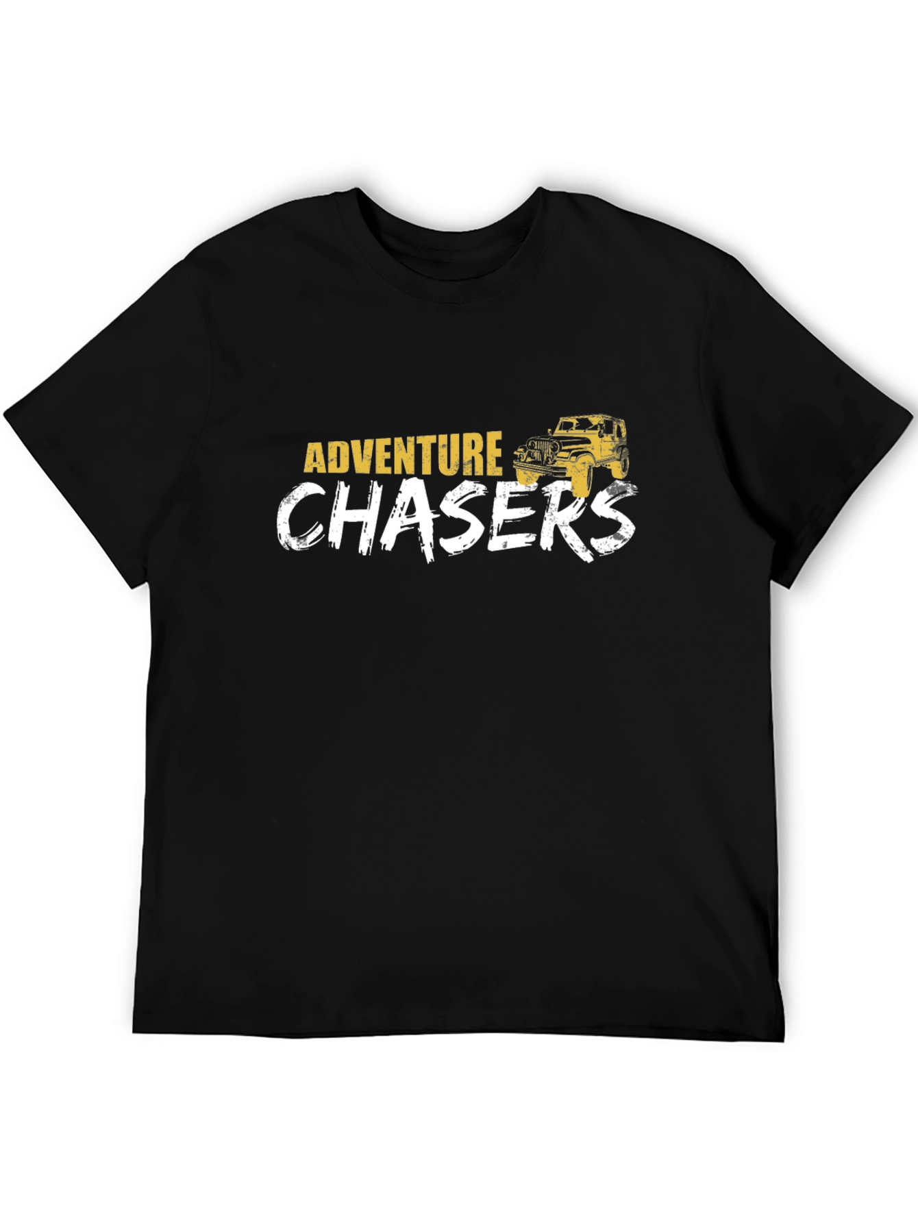 Adventure Chasers Black Graphic T-Shirt