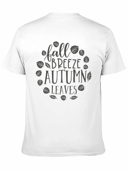 Fall Breeze Autumn Leaves Graphic T-Shirt