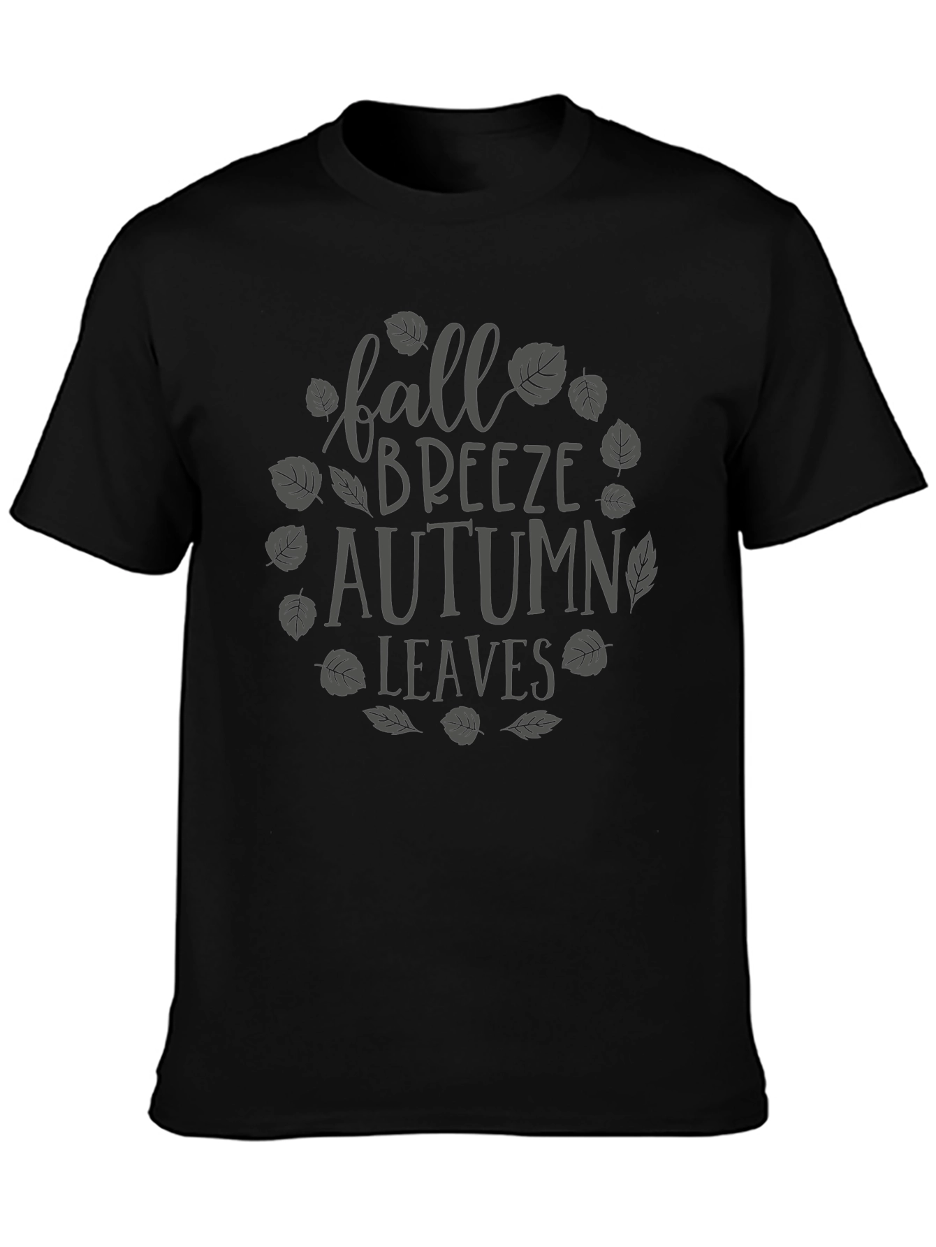 Fall Breeze Autumn Leaves Graphic T-Shirt