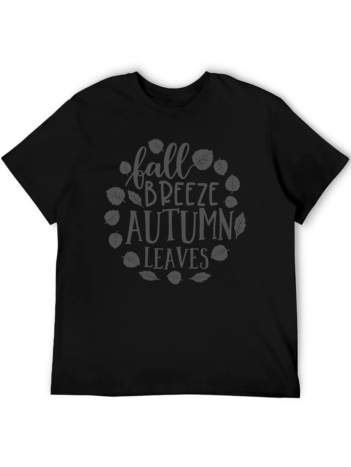 Fall Breeze Autumn Leaves Graphic T-Shirt