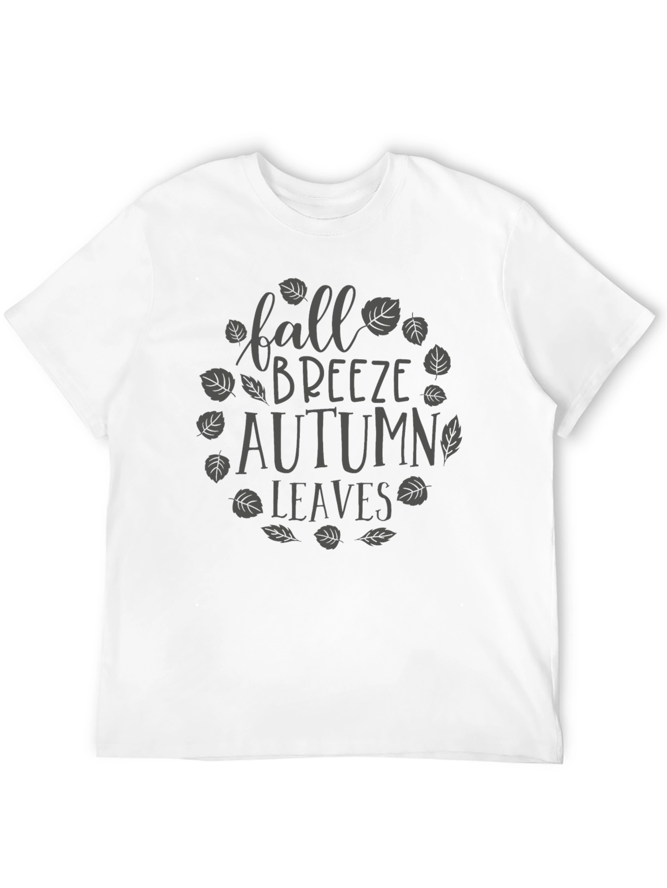 Fall Breeze Autumn Leaves Graphic T-Shirt