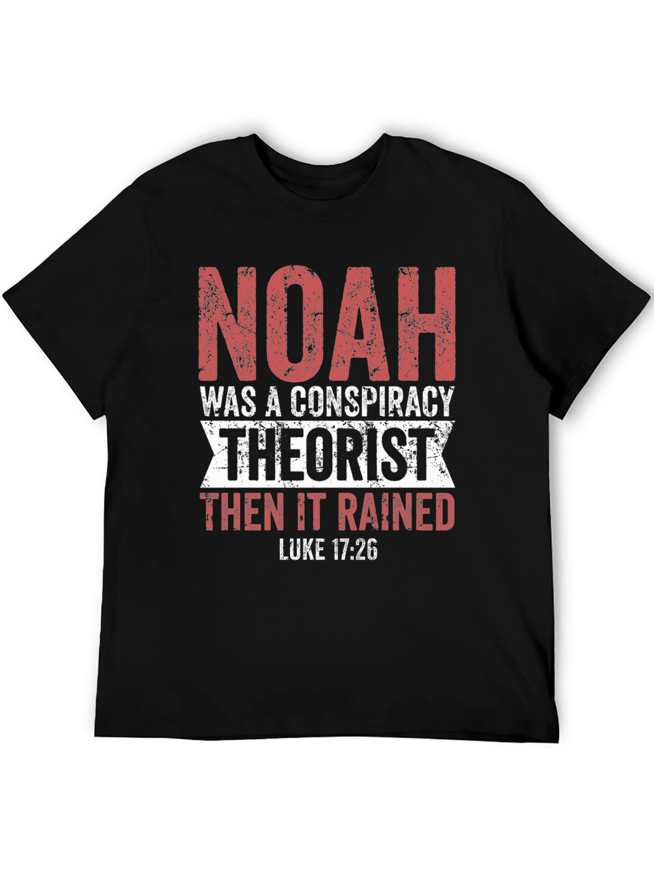 Noah Conspiracy Theorist Black T-Shirt
