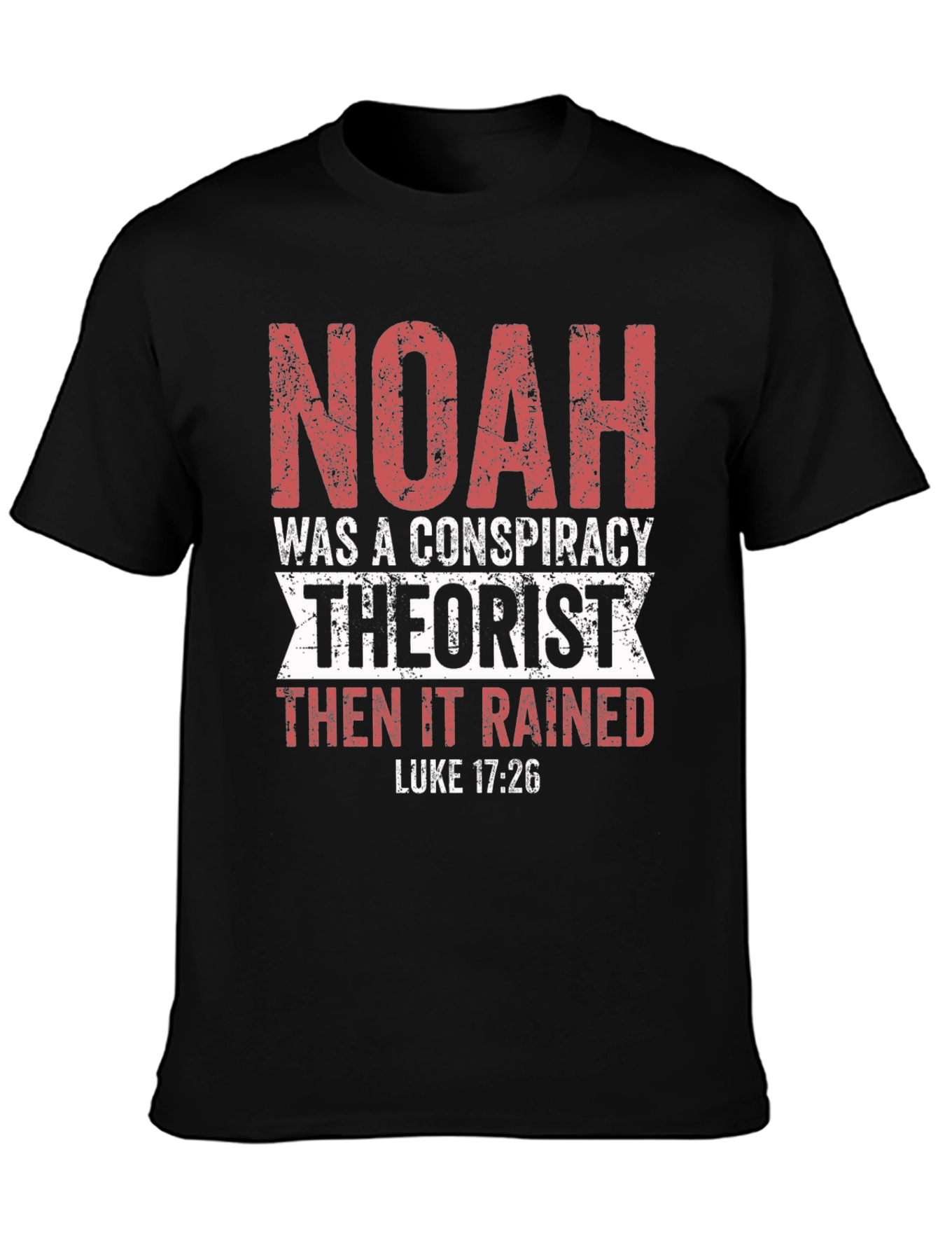 Noah Conspiracy Theorist Black T-Shirt