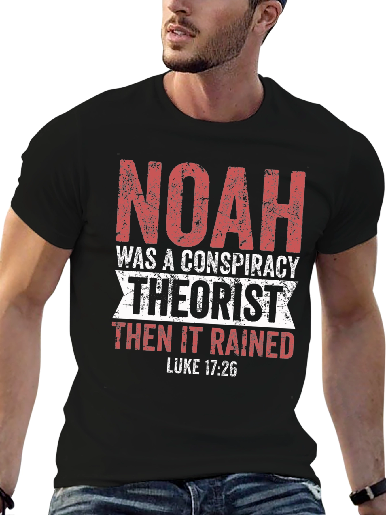 Noah Conspiracy Theorist Black T-Shirt