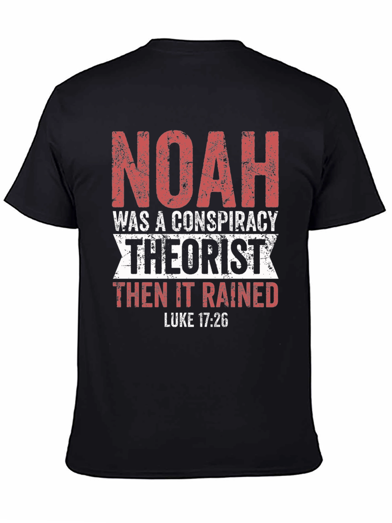 Noah Conspiracy Theorist Black T-Shirt